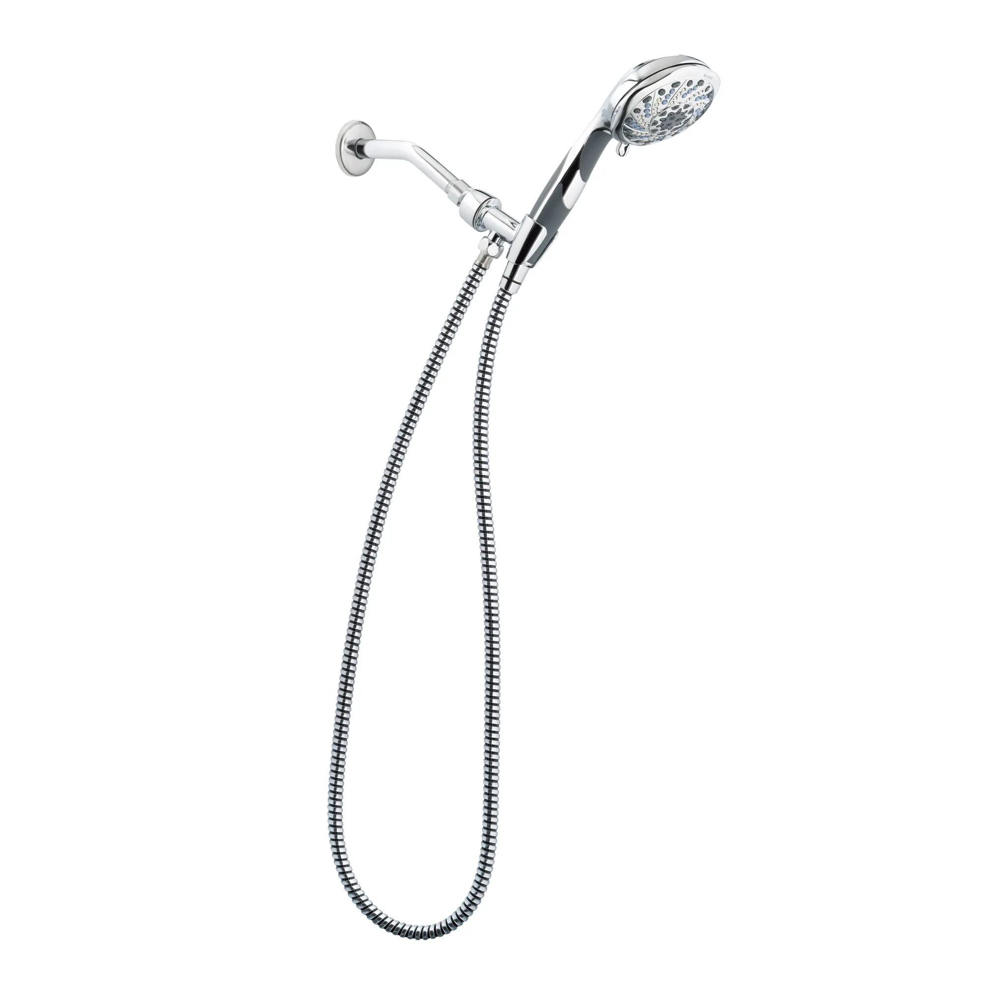 Enliven Chrome seven-function 4" diameter spray head handshower - Image 2