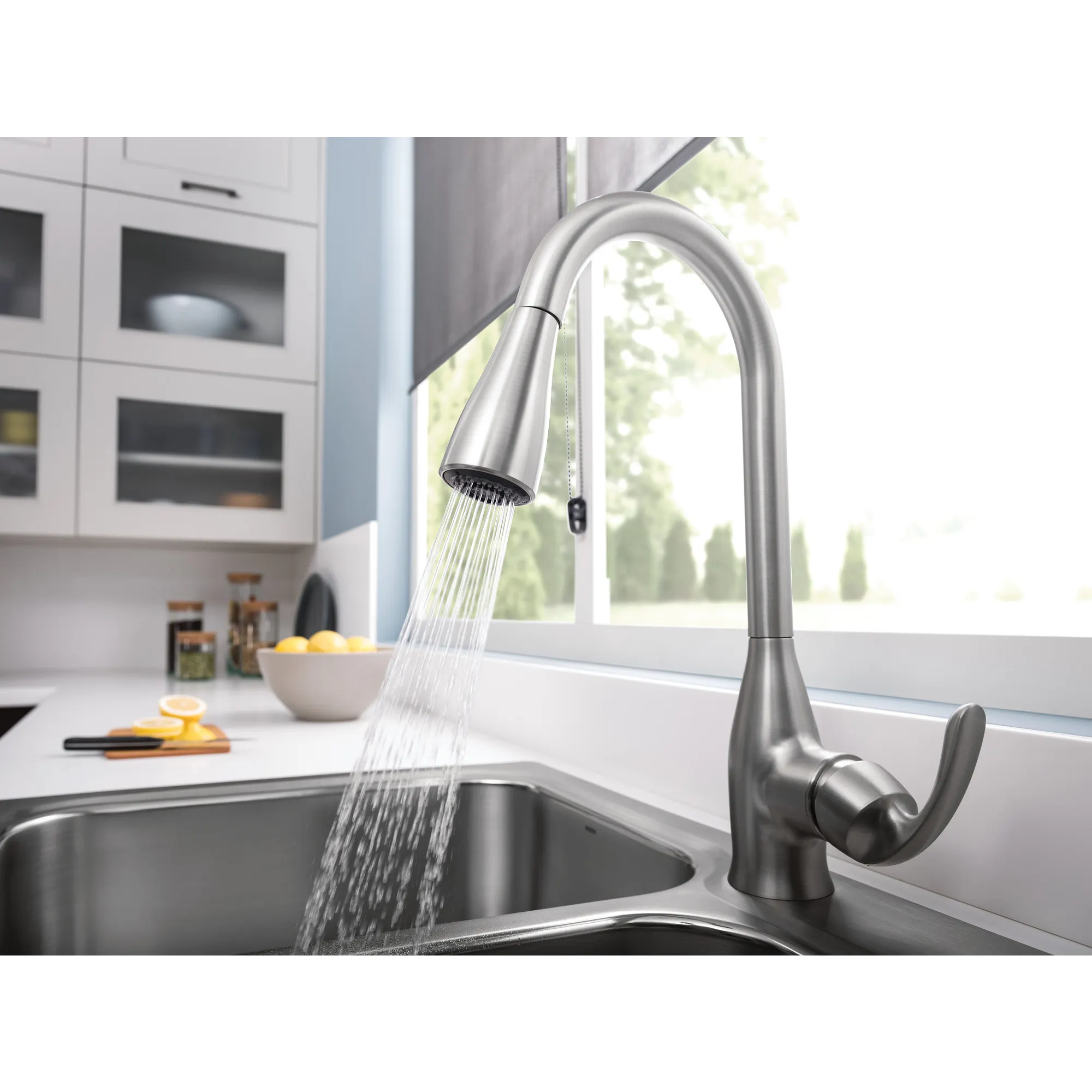 Stainless steel 33" X 22" 18 Gauge Double Bowl Faucet and Sink Combination - Image 13