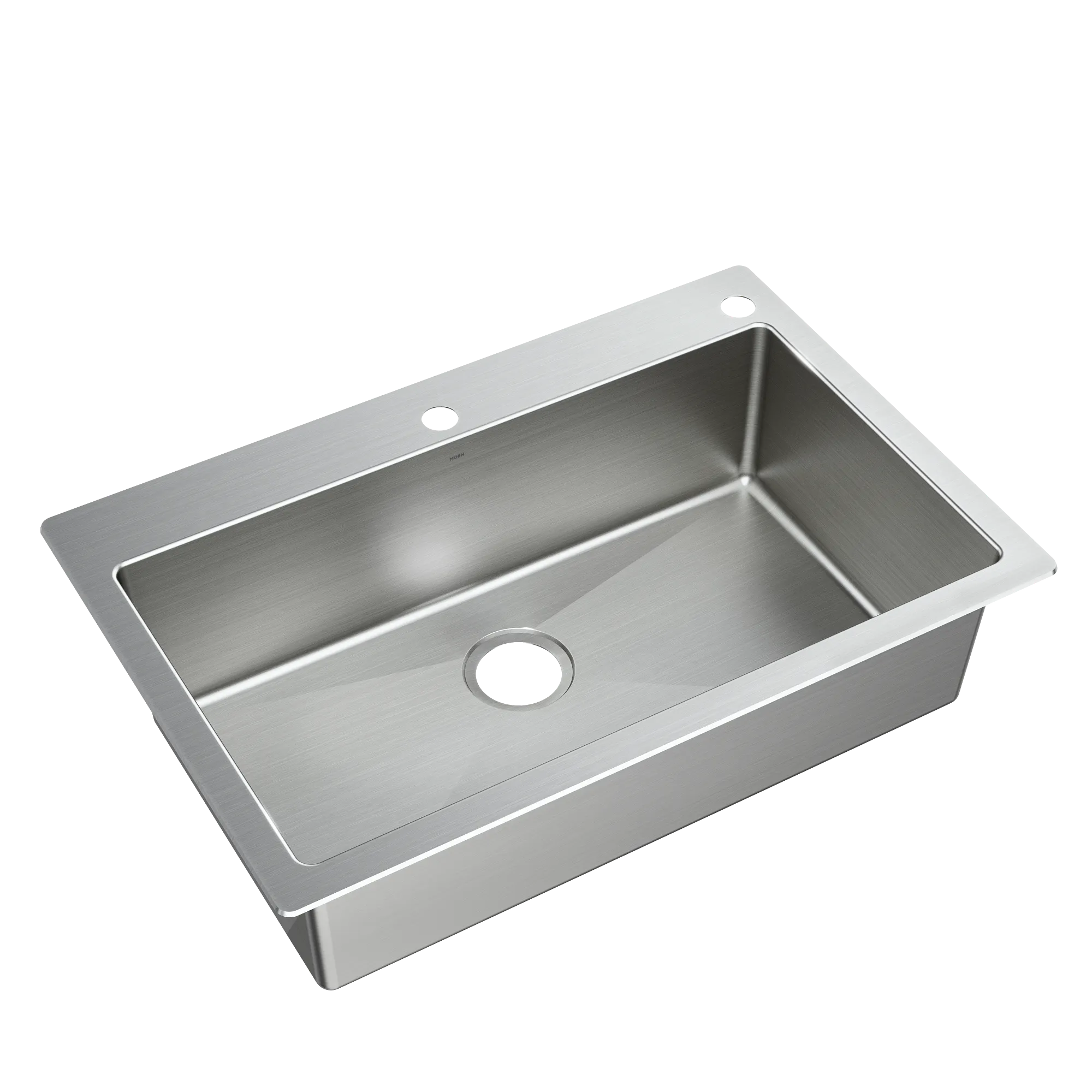 Islet 33"x22" stainless steel 18 gauge single bowl dual mount sink - Image 5