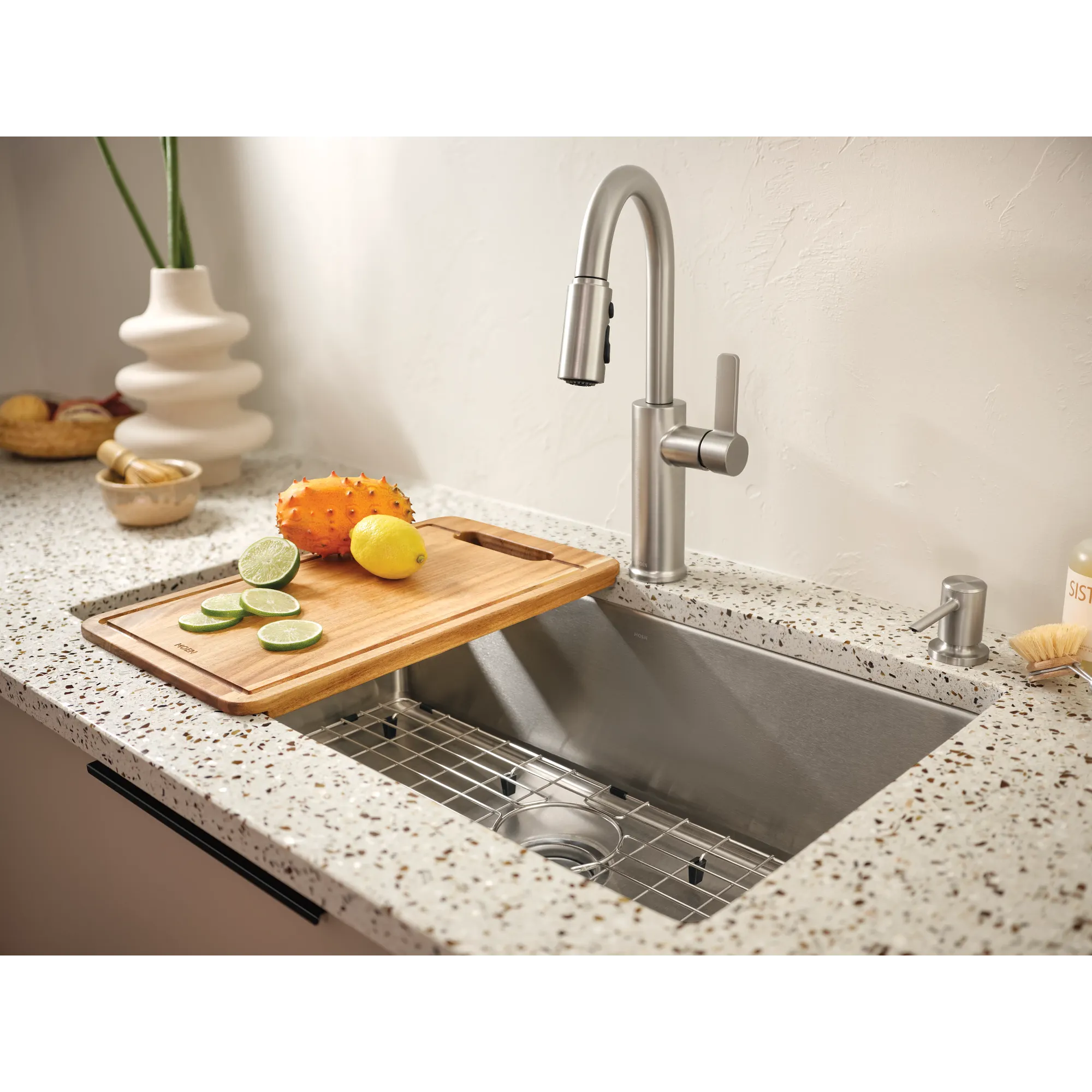 Islet 33"x22" stainless steel 18 gauge single bowl dual mount sink - Image 7