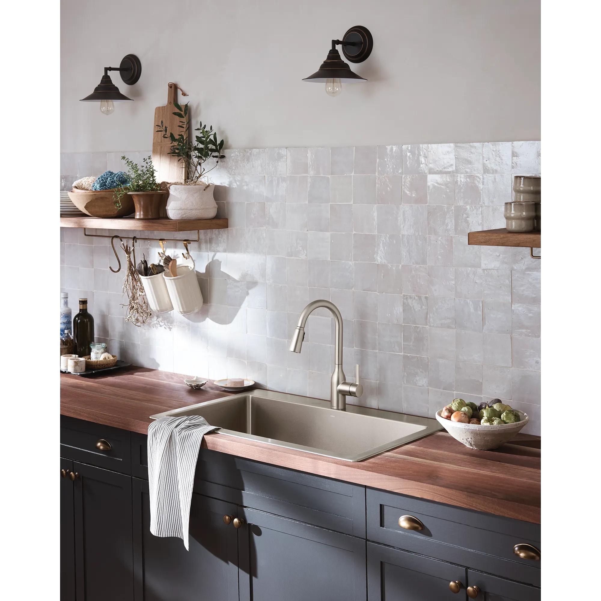 Kenadi 33"x22" stainless steel 18 gauge single bowl dual mount sink - Image 5