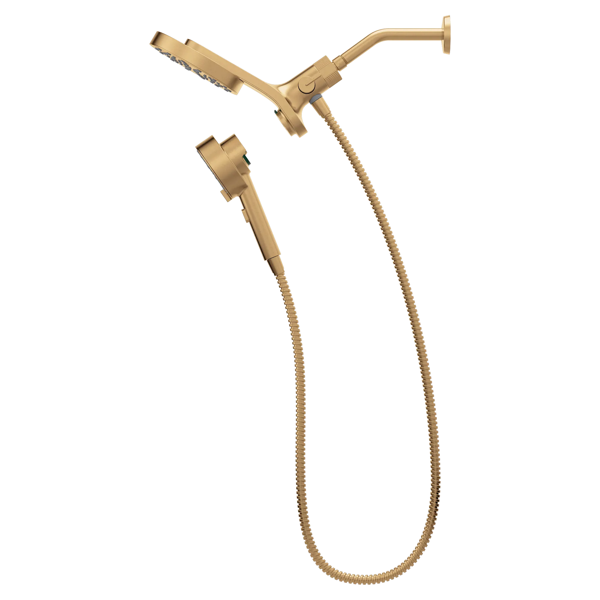 Magnetix Bronzed gold six-function 6.7" diameter spray head standard with handshower - Image 9