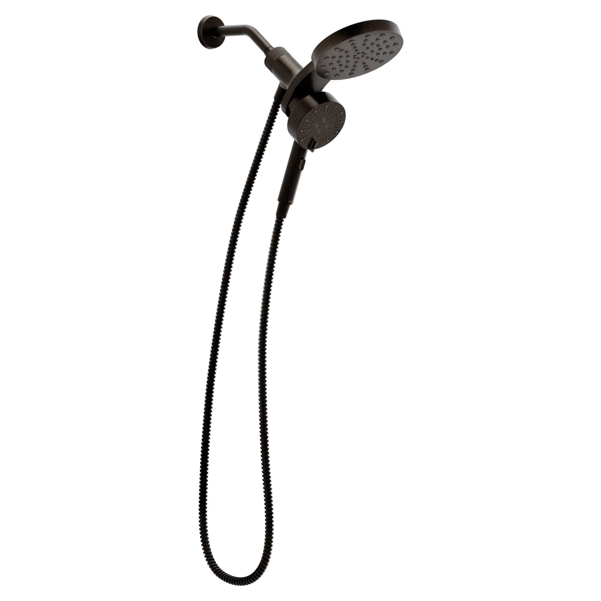 Magnetix Oil rubbed bronze six-function 6.7" diameter spray head standard with handshower - Image 2