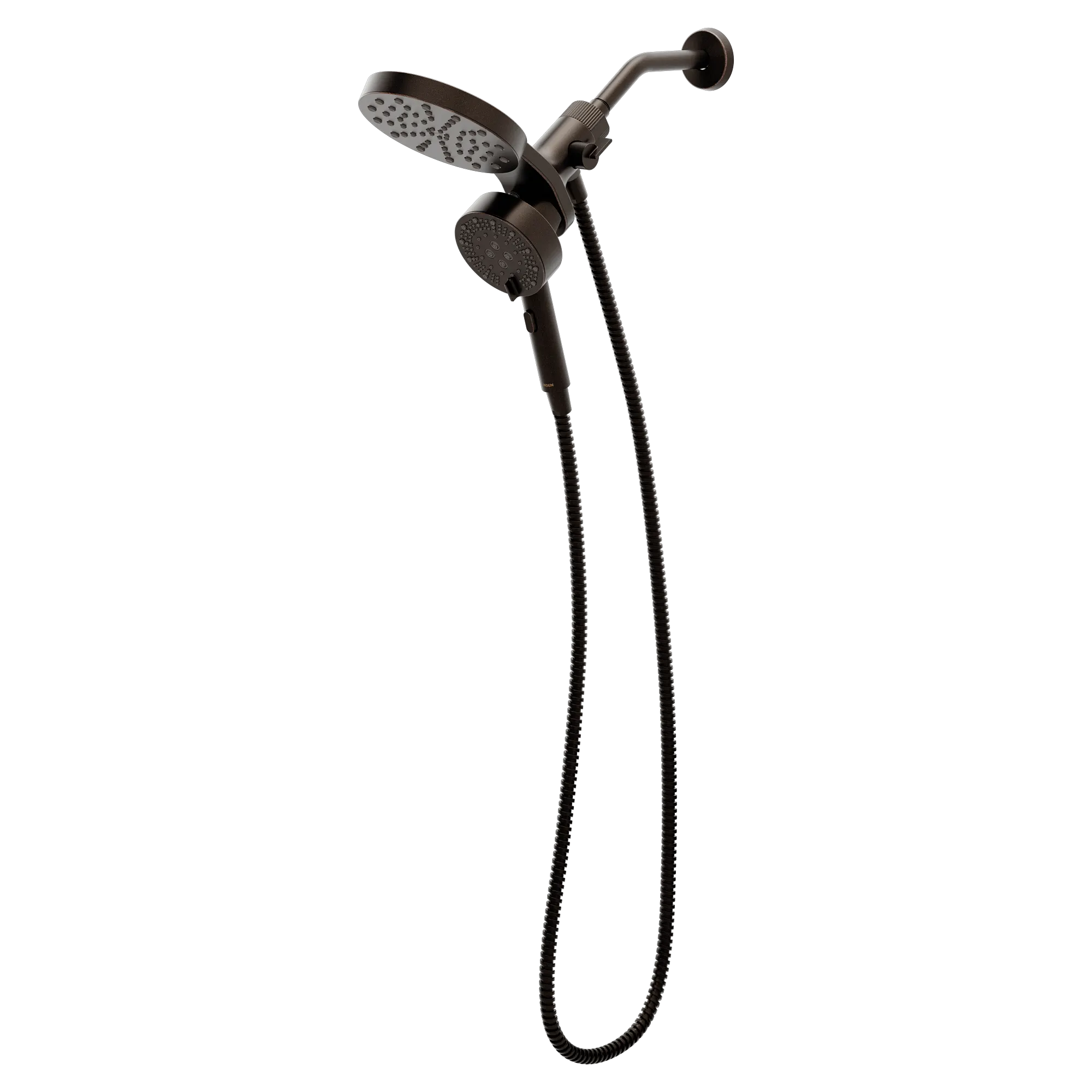 Magnetix Oil rubbed bronze six-function 6.7" diameter spray head standard with handshower - Image 4