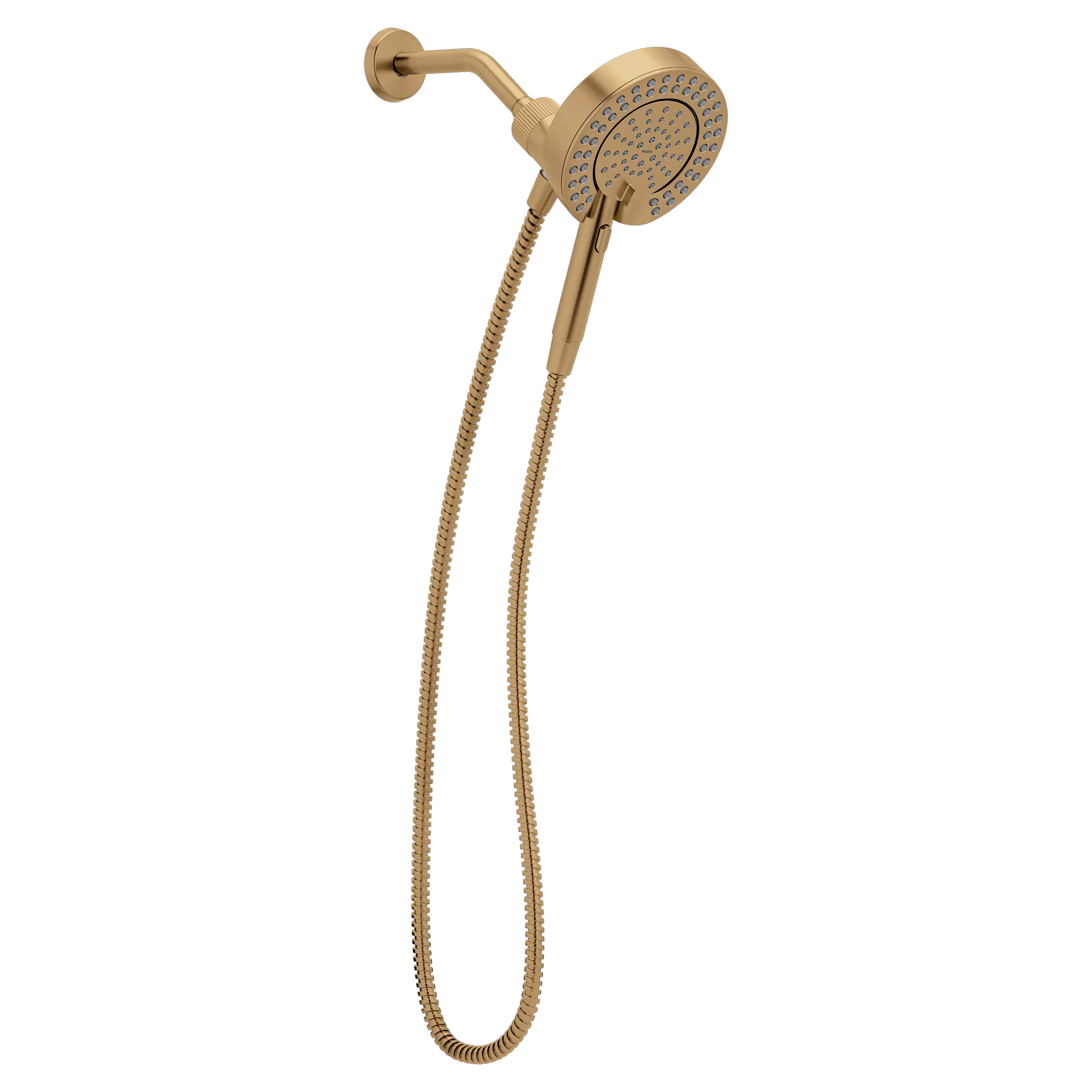 Magnetix Bronzed gold six-function 6-1/2" diameter spray head standard with handshower - Image 12