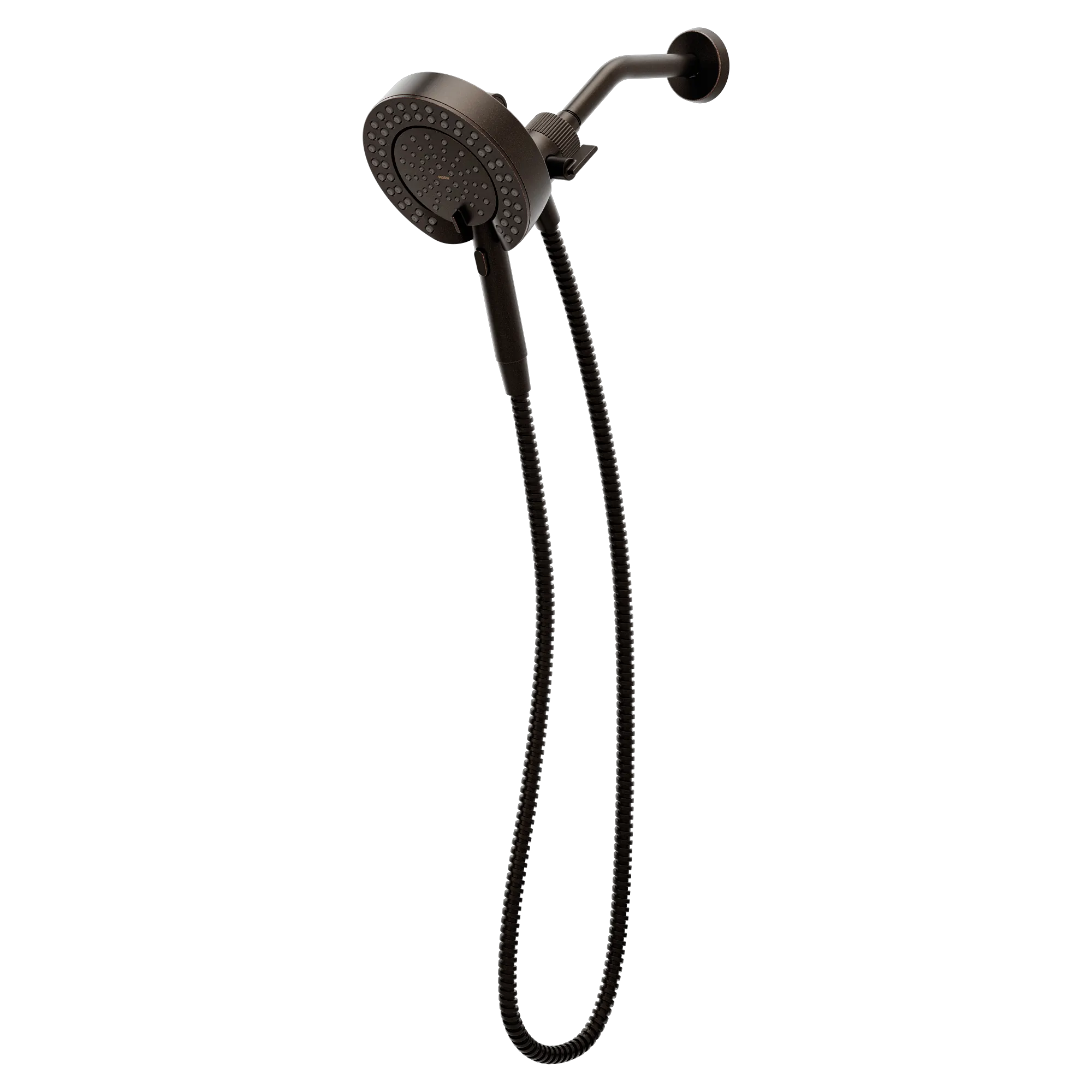 Magnetix Oil rubbed bronze six-function 6-1/2" diameter spray head standard with handshower - Image 3