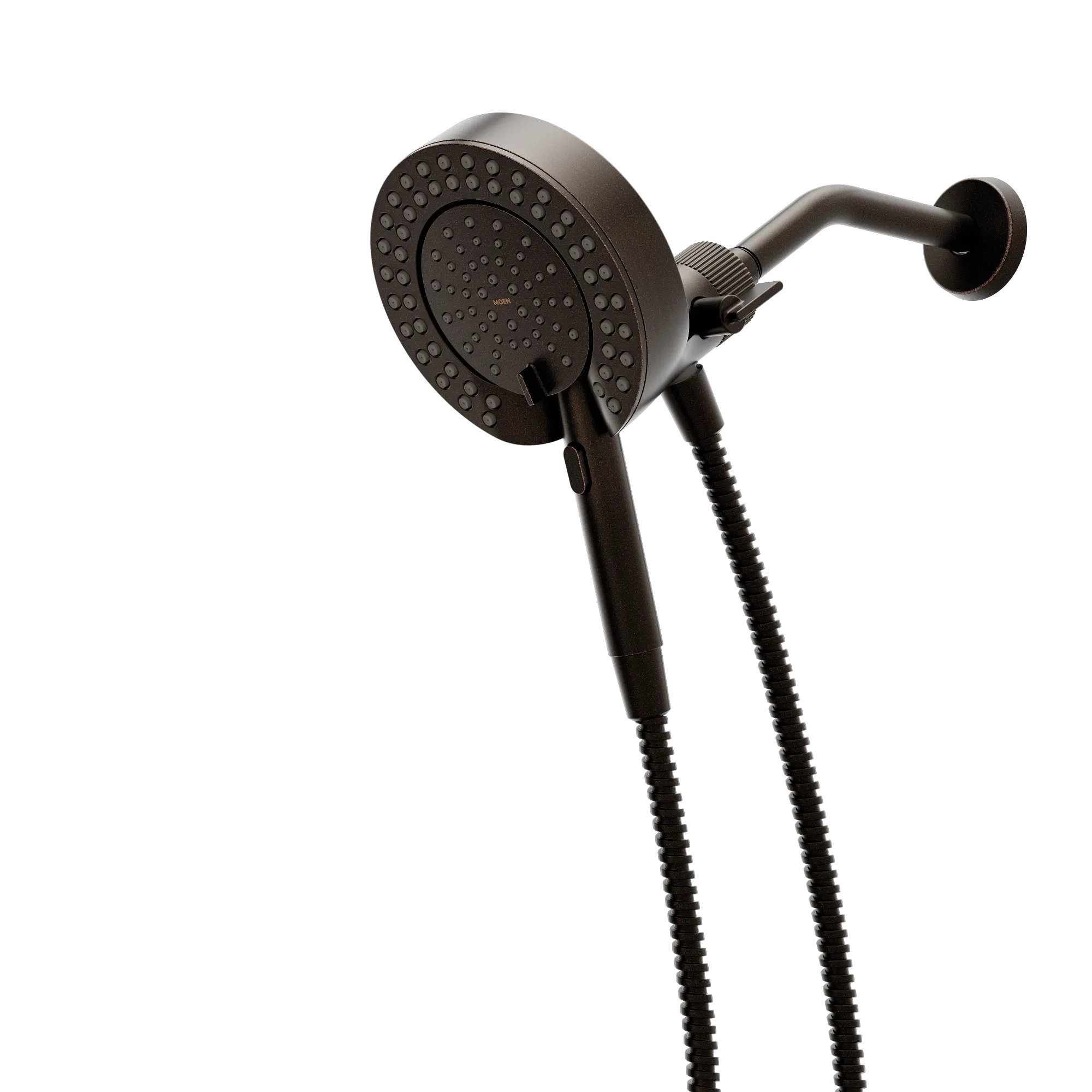 Magnetix Oil rubbed bronze six-function 6-1/2" diameter spray head standard with handshower - Image 6