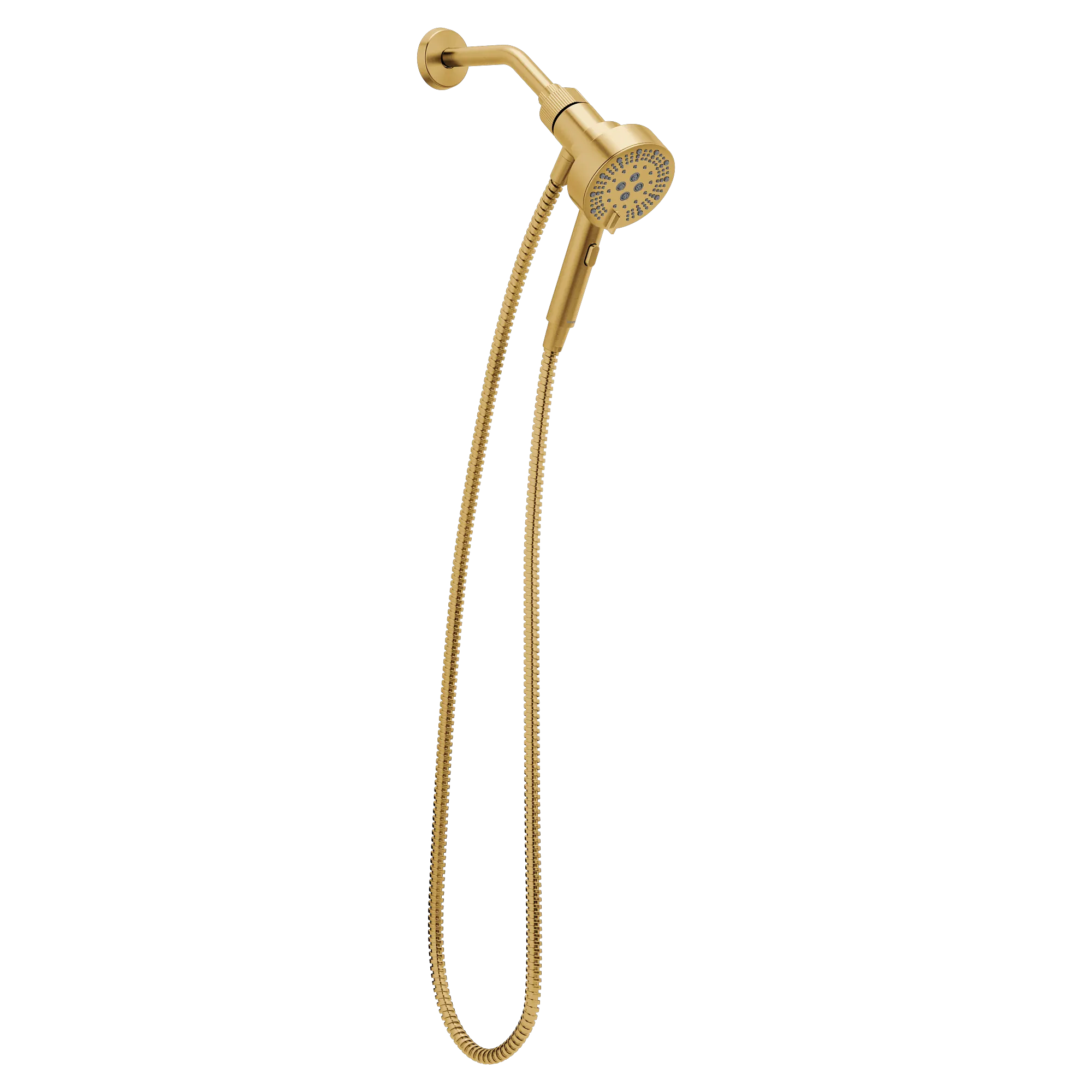 Magnetix Brushed gold six-function 4.25" diameter spray head handshower - Image 2