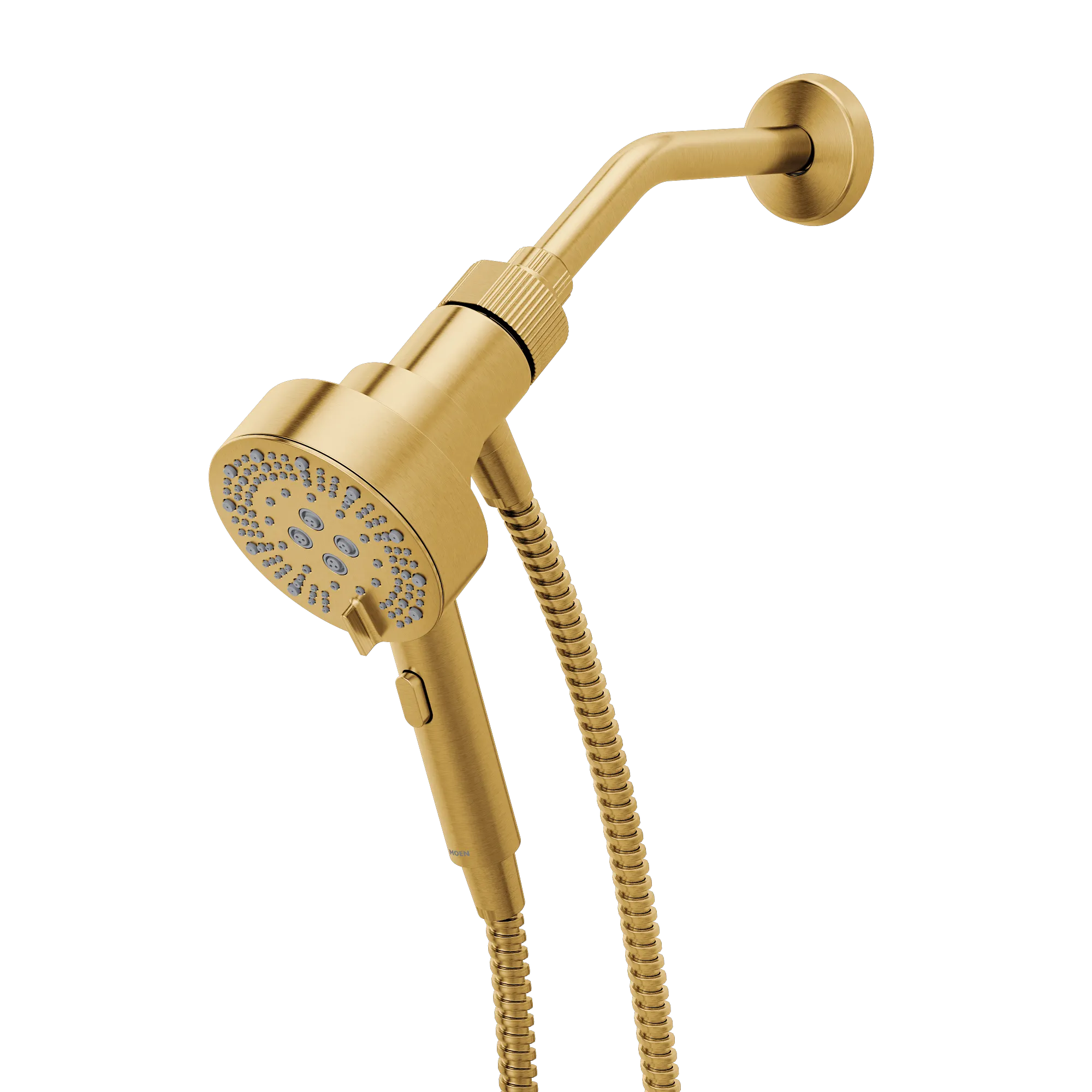 Magnetix Brushed gold six-function 4.25" diameter spray head handshower - Image 3
