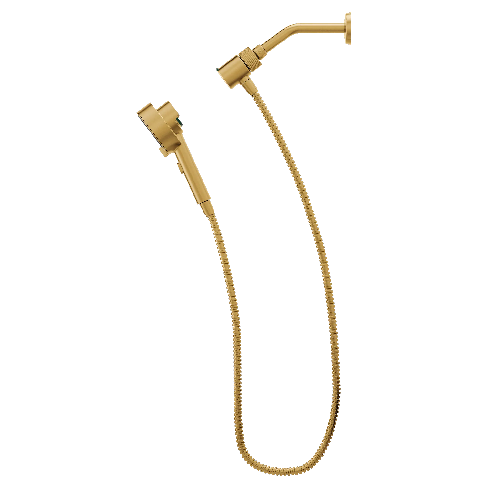 Magnetix Brushed gold six-function 4.25" diameter spray head handshower - Image 4
