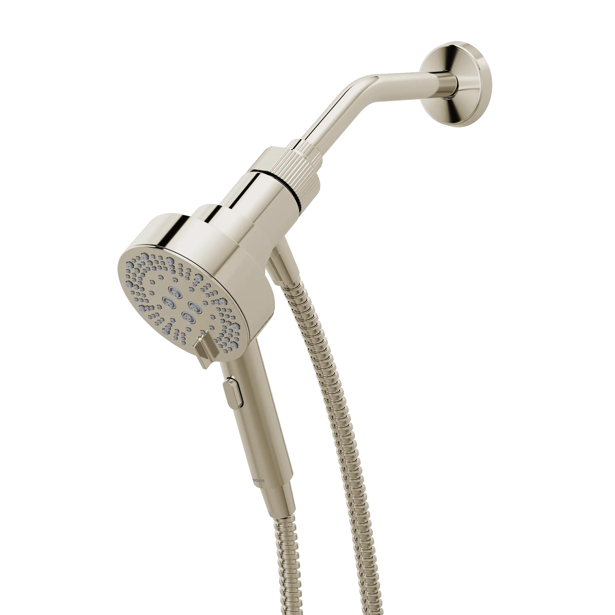 Magnetix Polished nickel six-function 4.25" diameter spray head handshower - Image 4