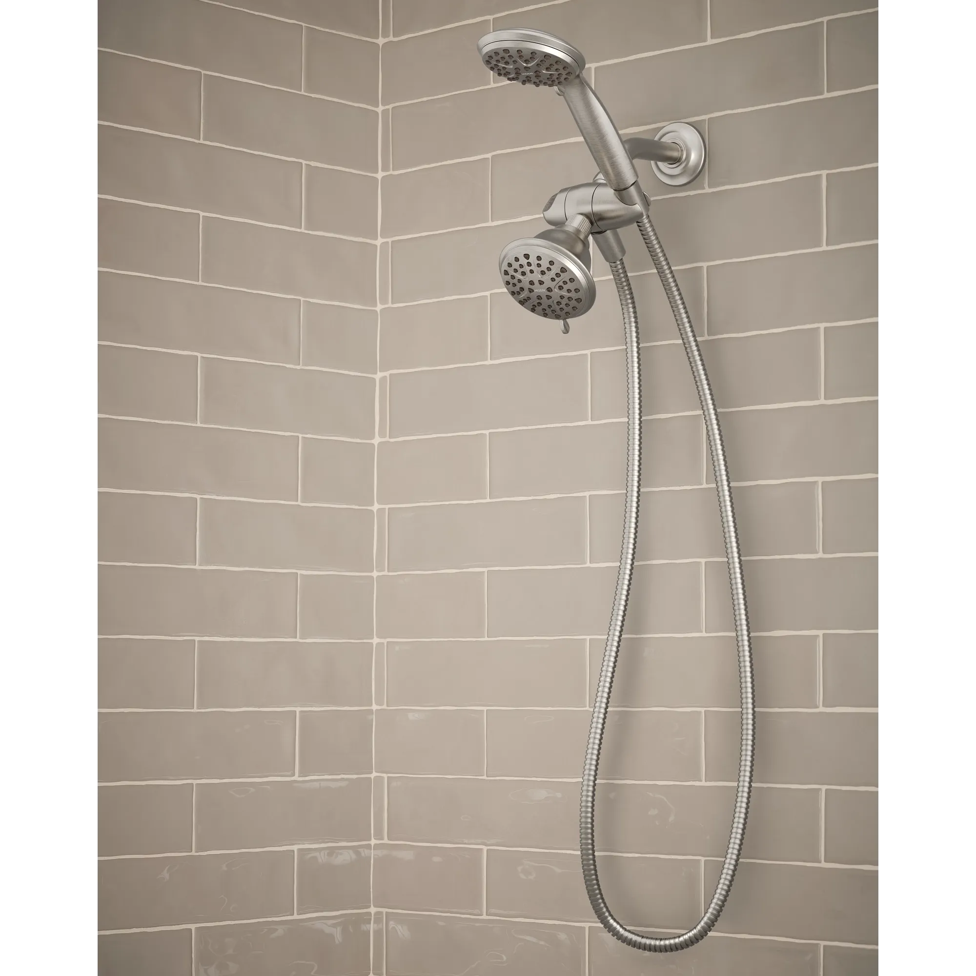 Attune Chrome eight-function 4.75" diameter spray head standard with handshower - Image 13