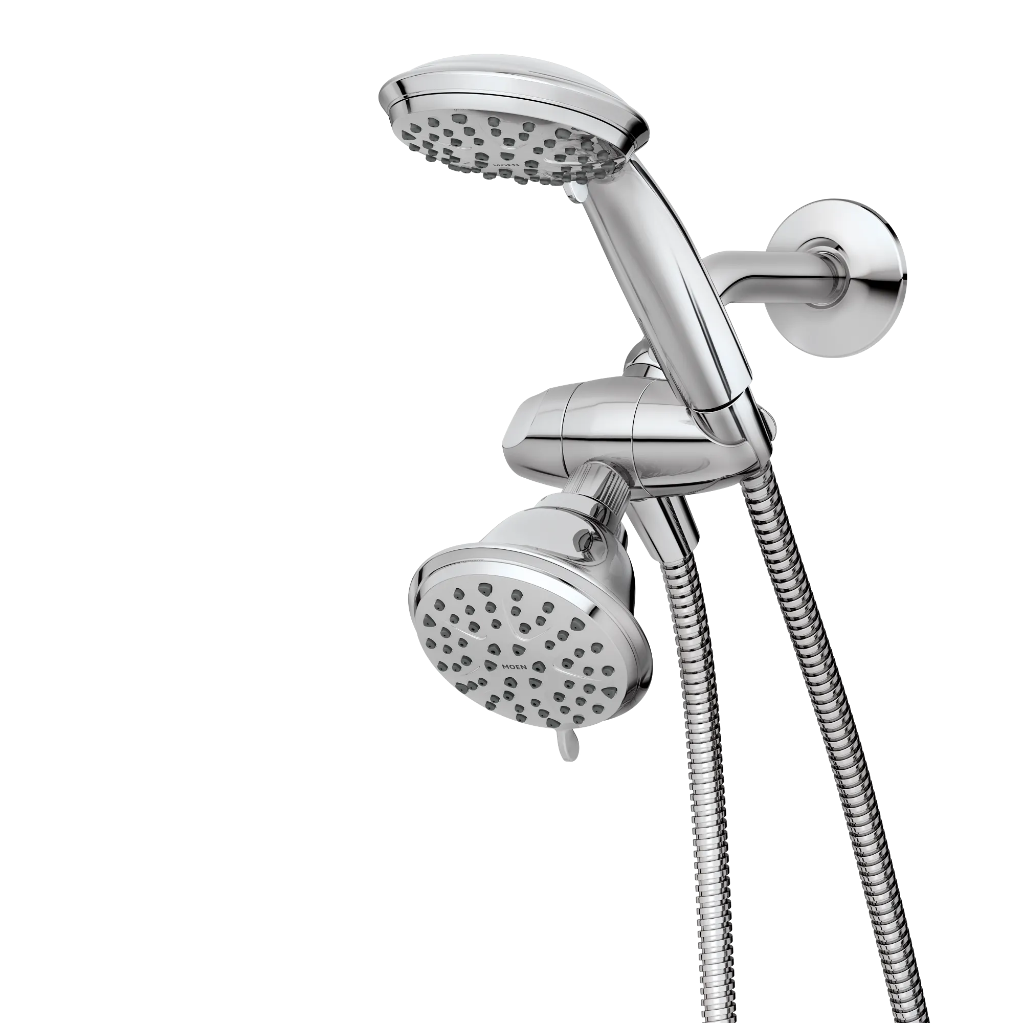 Attune Chrome eight-function 4.75" diameter spray head standard with handshower - Image 2