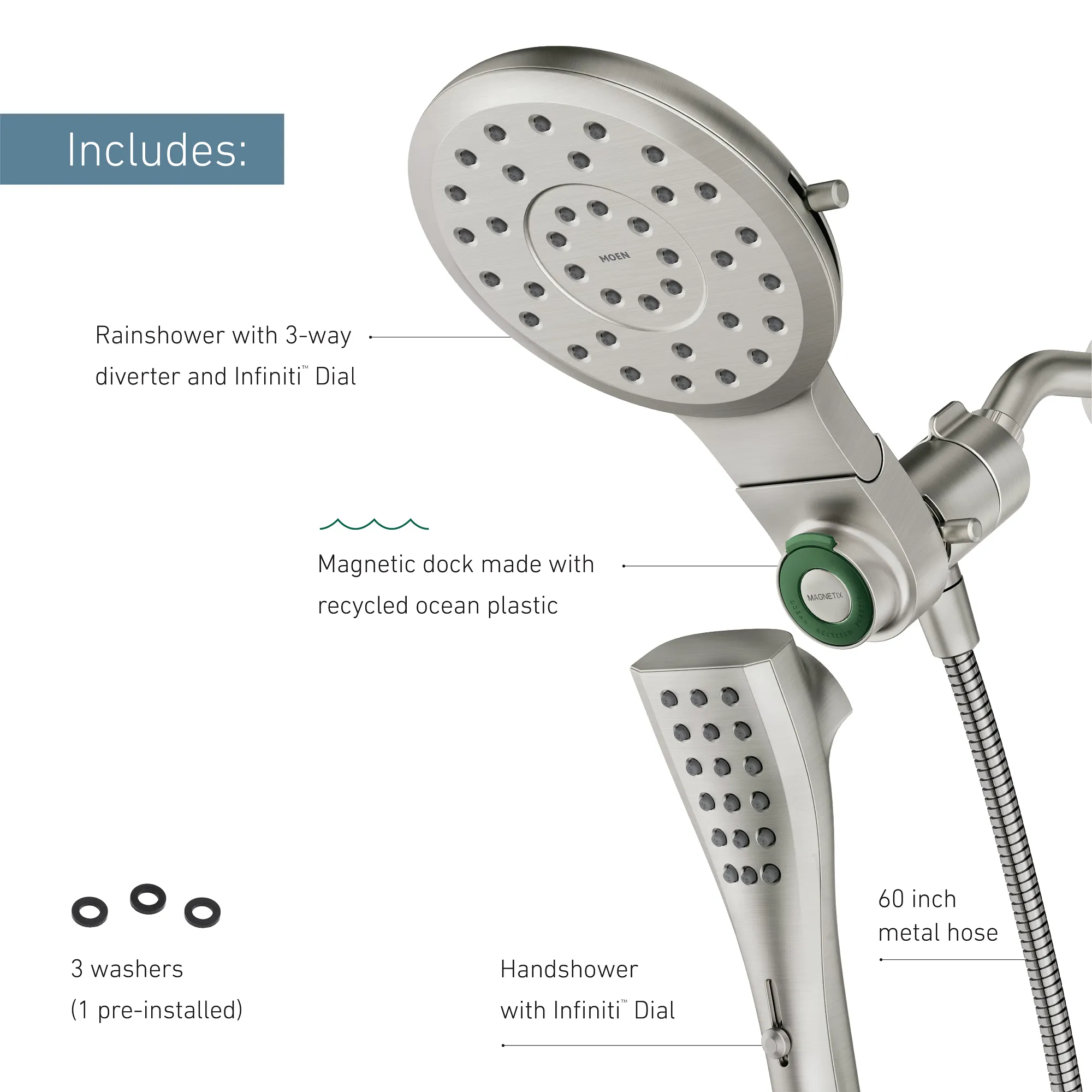 Verso Combination Shower With Infiniti Dial - Image 39