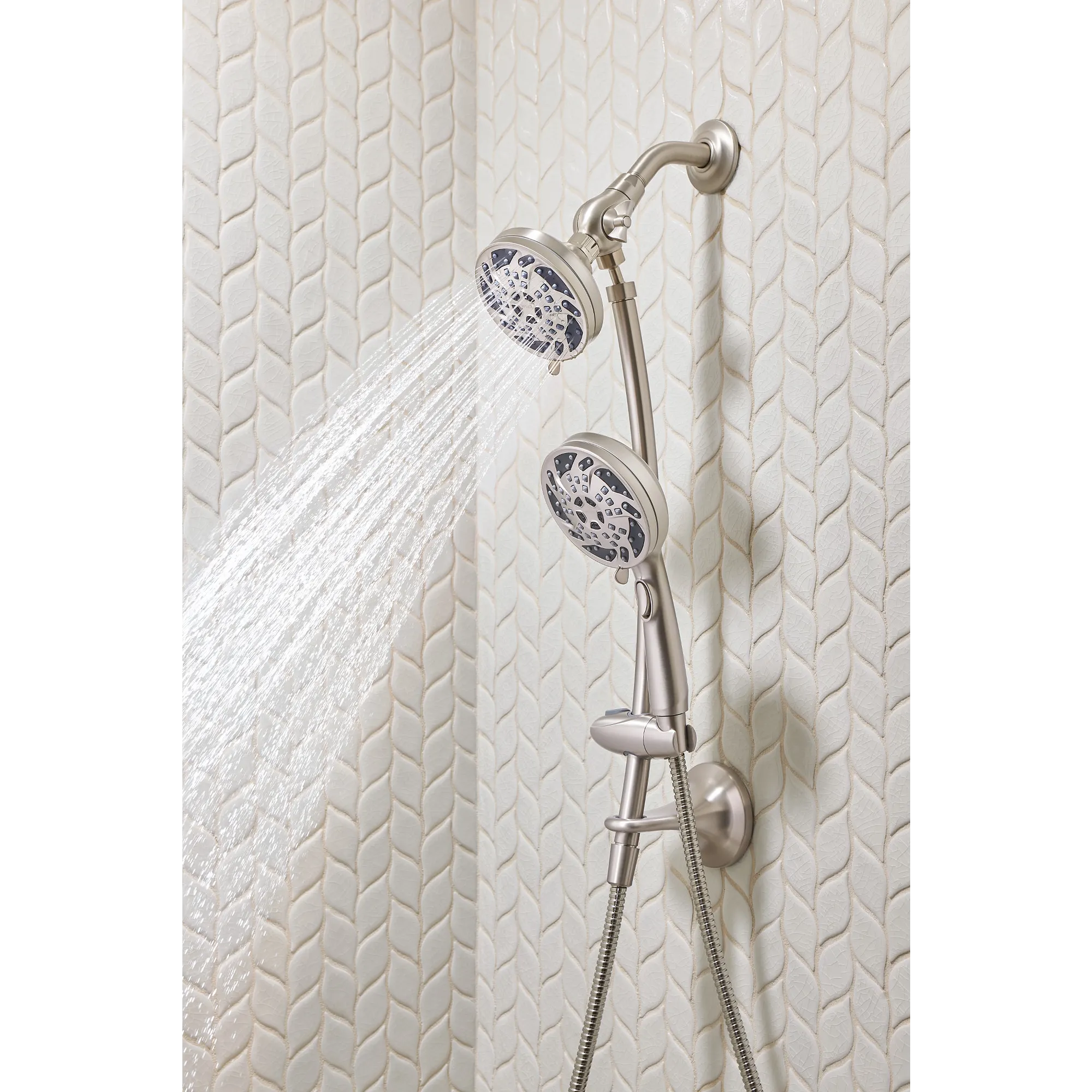 Renewal Five-Function 4 1/2" Diameter Standard Spray Head With Handheld Shower - Image 12