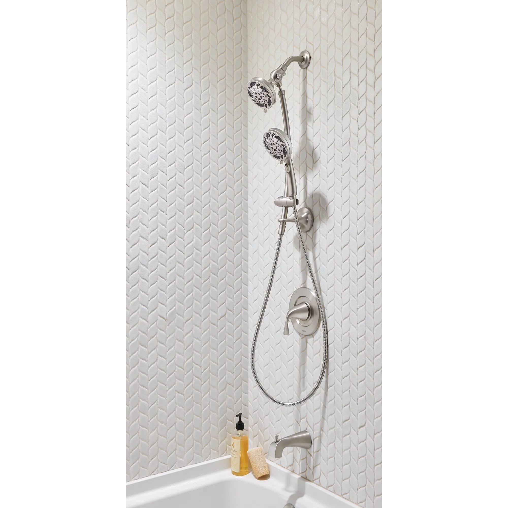 Renewal Five-Function 4 1/2" Diameter Standard Spray Head With Handheld Shower - Image 14