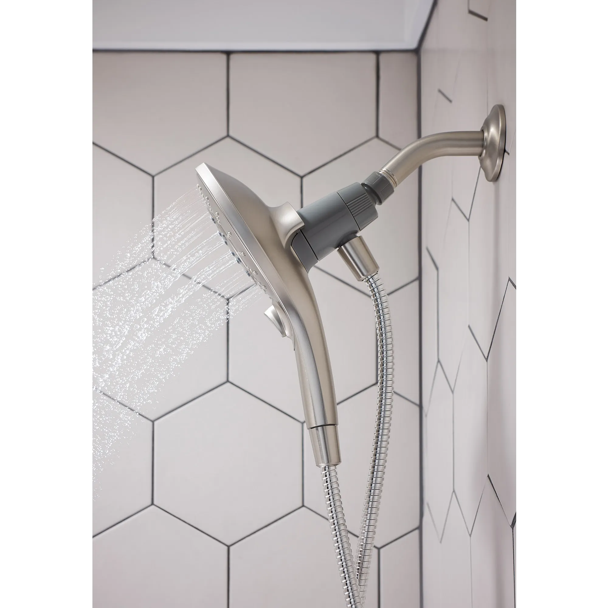 Engage Six-Function 5 1/2" Diameter Eco-Performance Spray Head Handheld Shower - Image 12