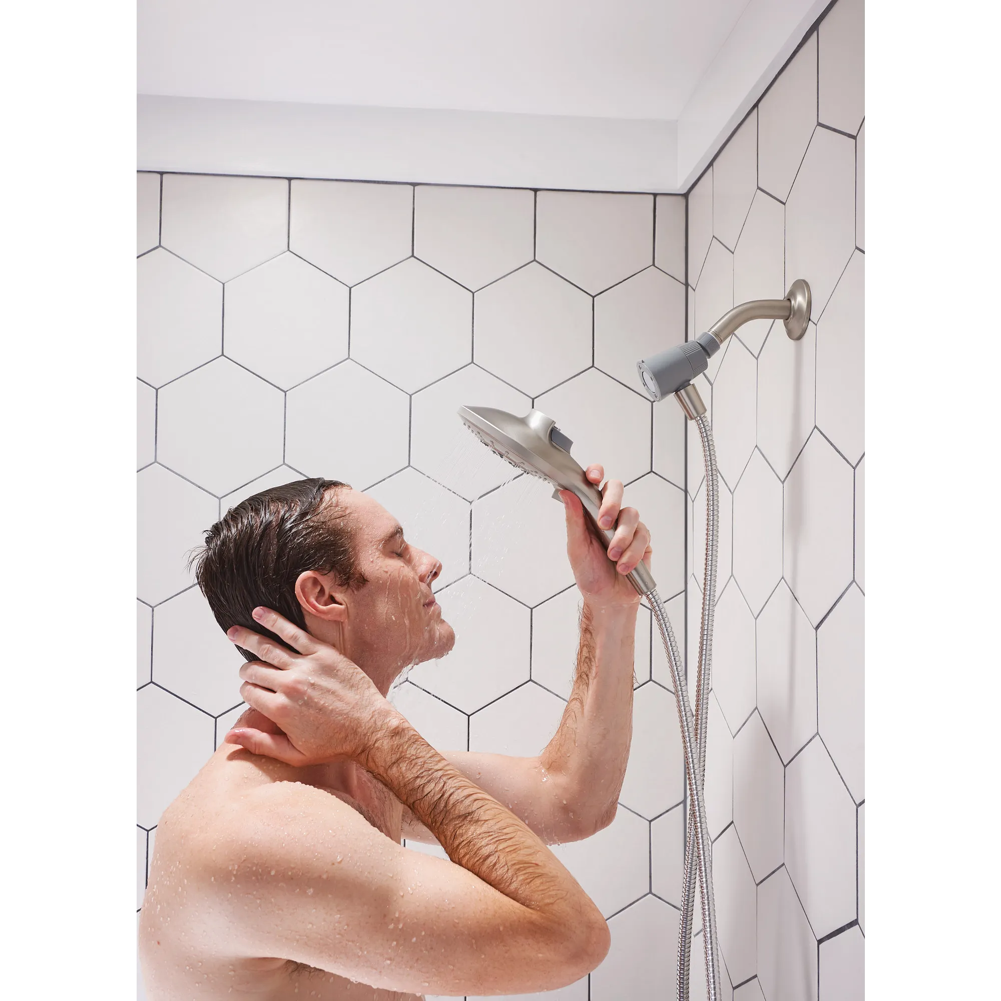Engage Six-Function 5 1/2" Diameter Eco-Performance Spray Head Handheld Shower - Image 15