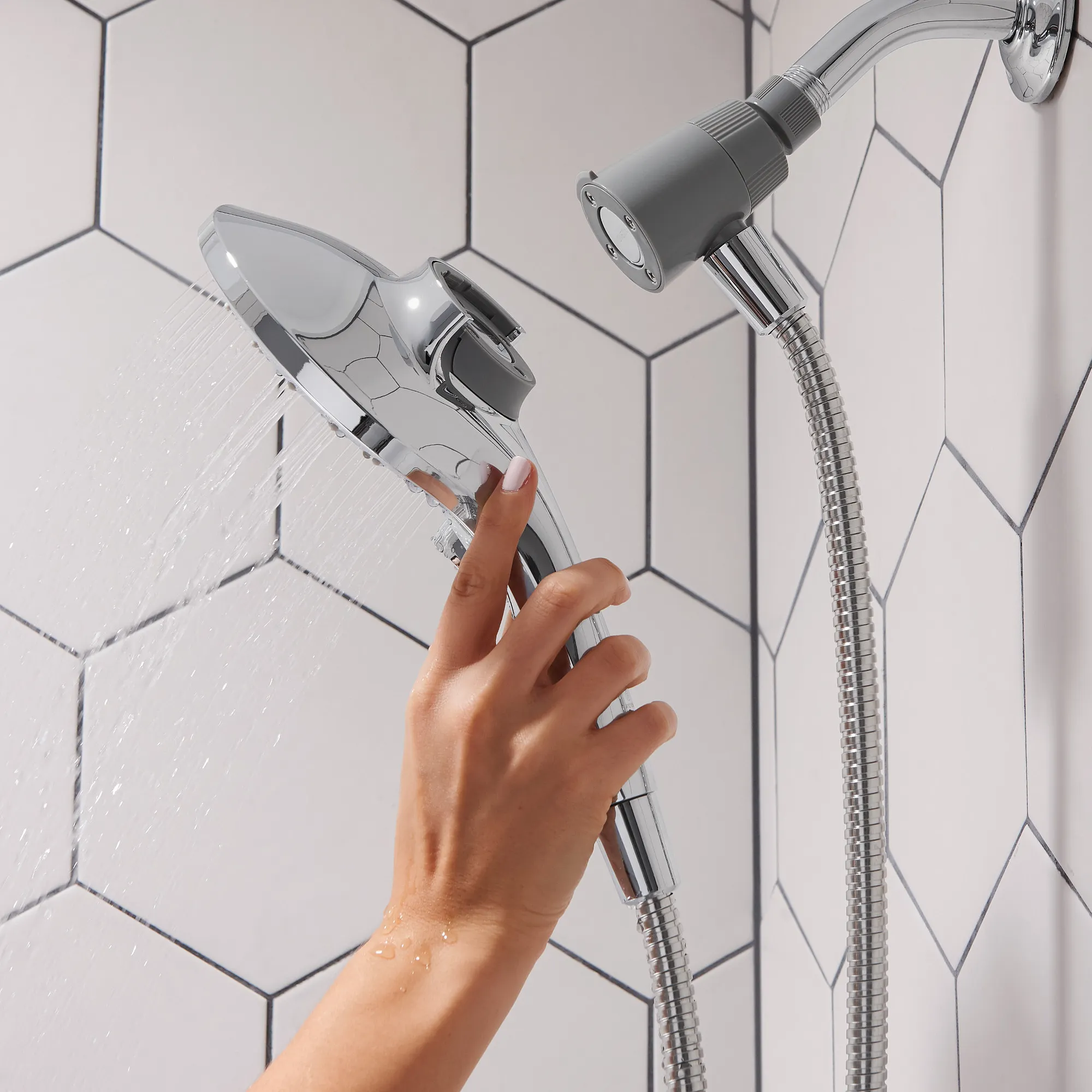 Engage Six-Function 5 1/2" Diameter Eco-Performance Spray Head Handheld Shower - Image 6