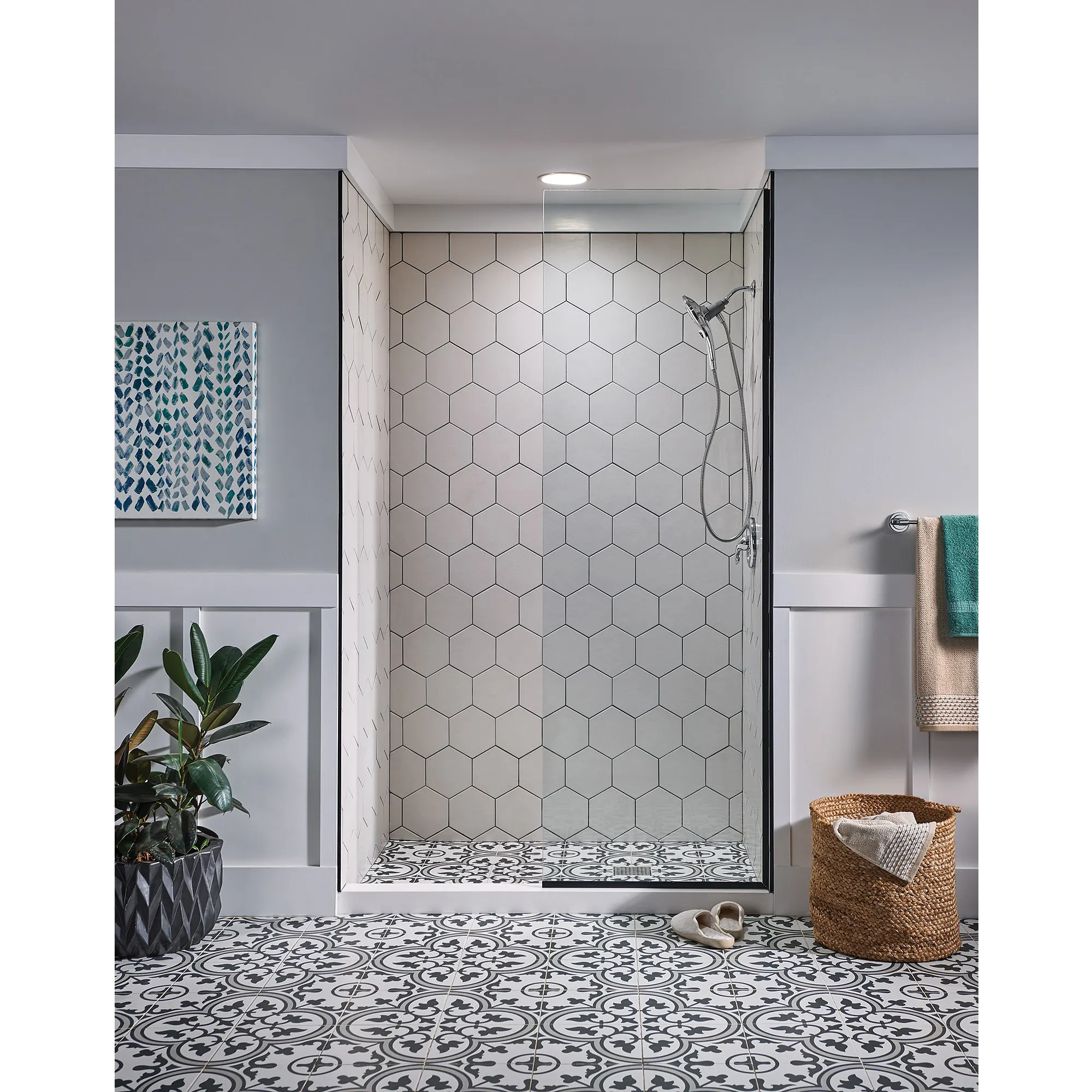 Attract Six-Function 5 1/2" Diameter Showerhead with Handshower - Image 13