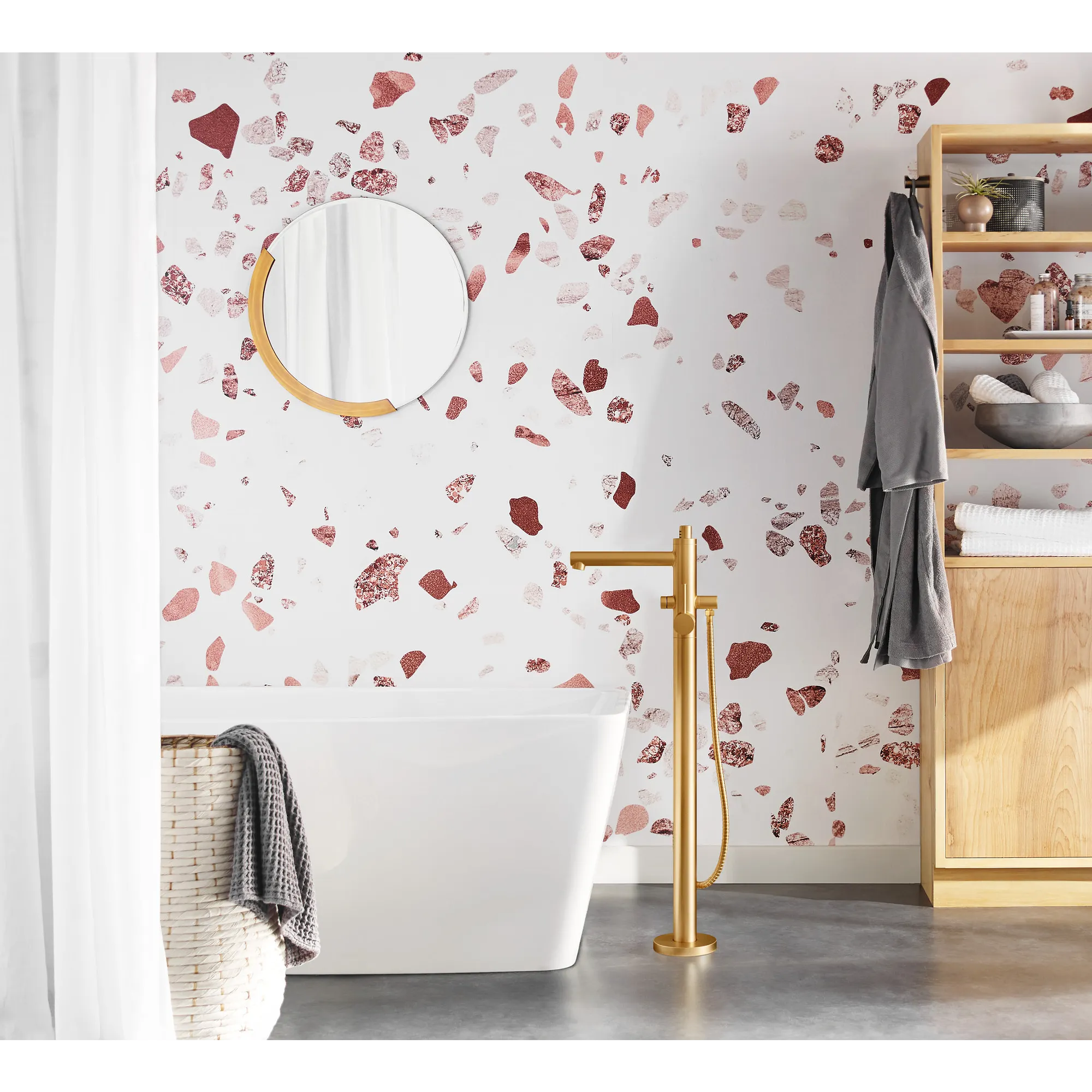 Align Chrome one-handle tub filler includes hand shower - Image 20
