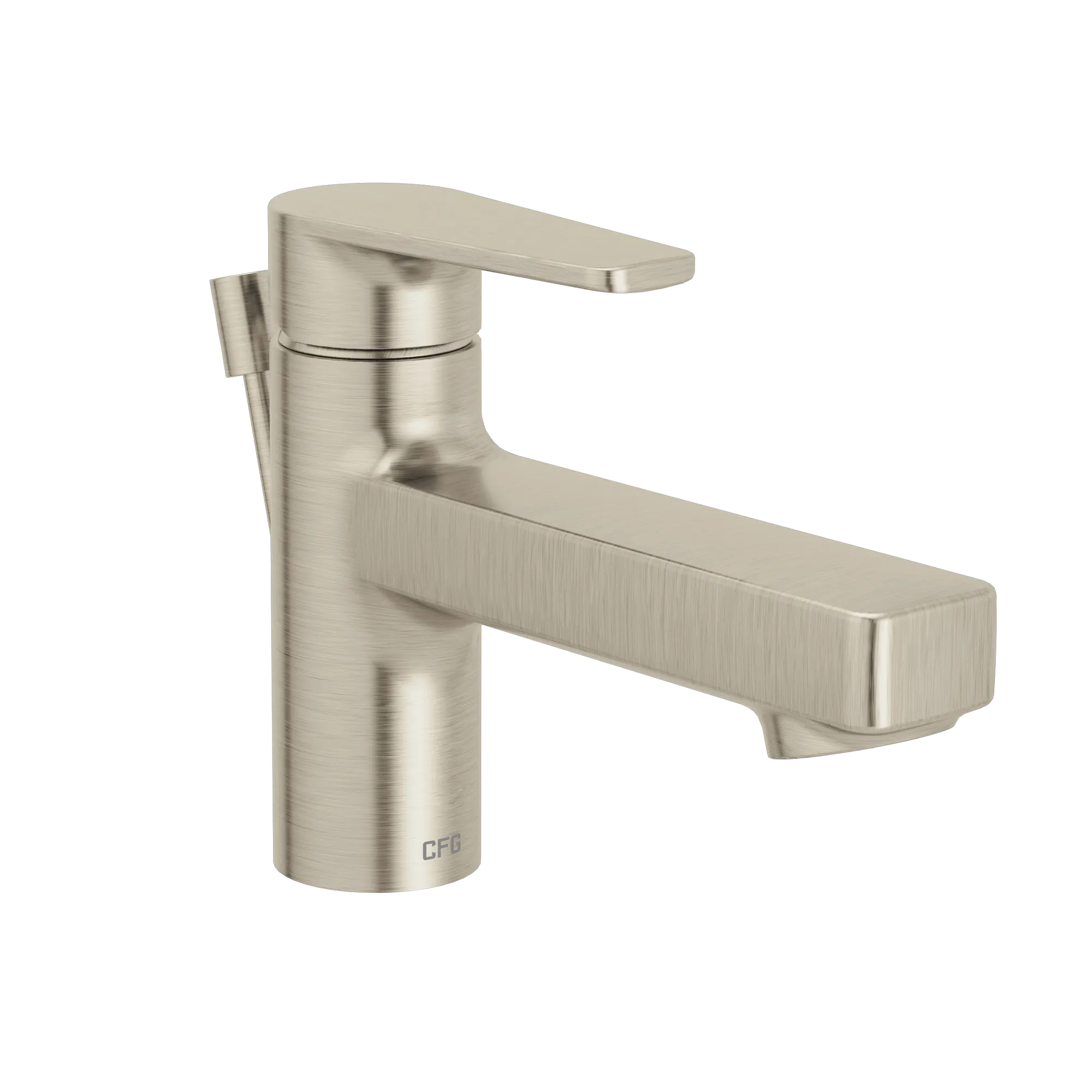 Slate Brushed nickel one-handle low-profile bathroom faucet - Image 2