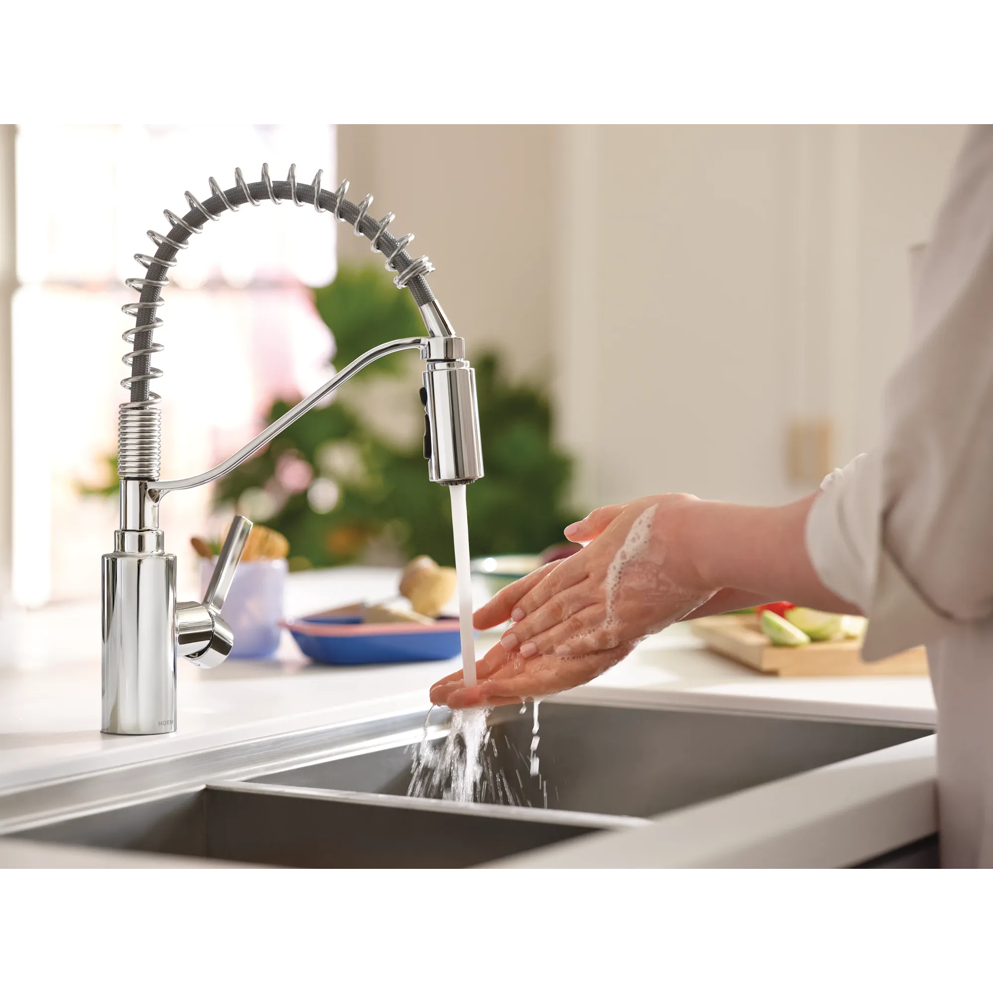 Genta LX One-Handle Pre-Rinse Spring Pulldown Kitchen Faucet - Image 16