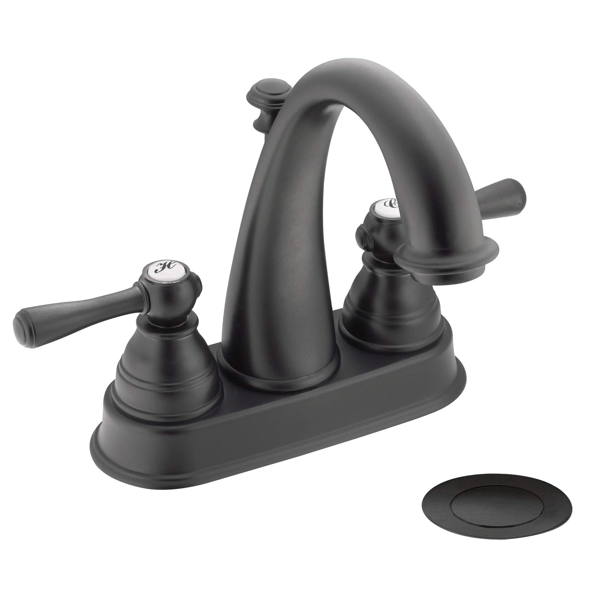 Kingsley Chrome Two-Handle High Arc Bathroom Faucet - Image 14