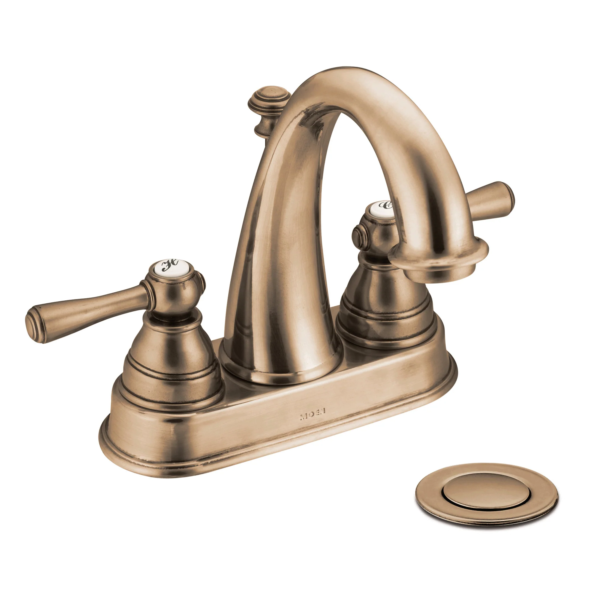 Kingsley Chrome Two-Handle High Arc Bathroom Faucet - Image 23