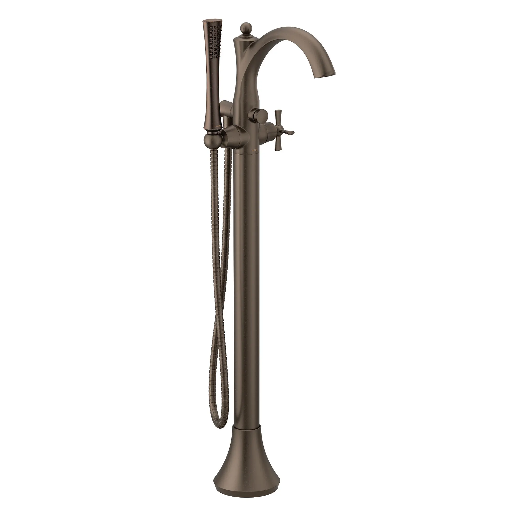 Wynford Chrome one-handle tub filler includes hand shower - Image 11