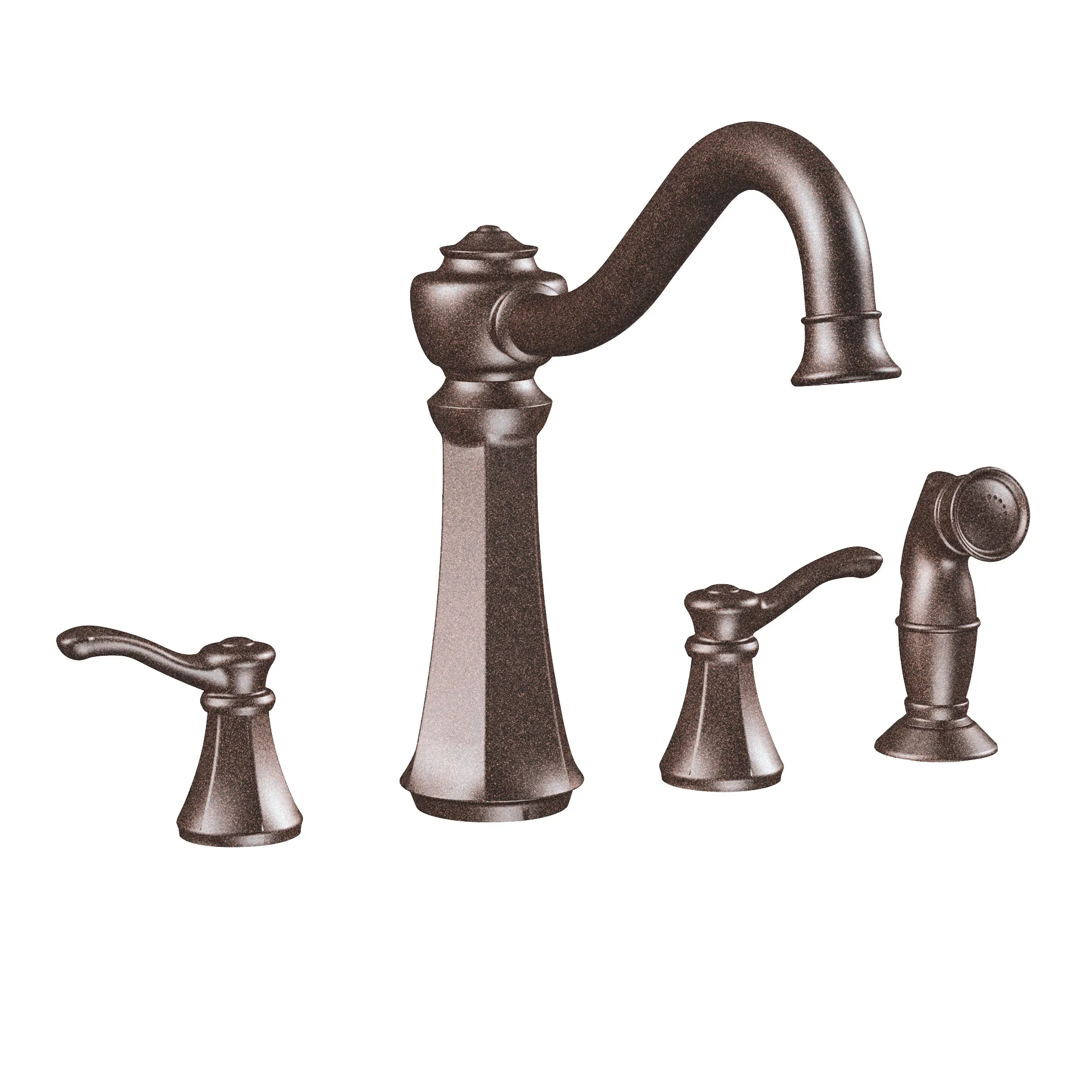 Vestige Chrome two-handle high arc kitchen faucet - Image 5