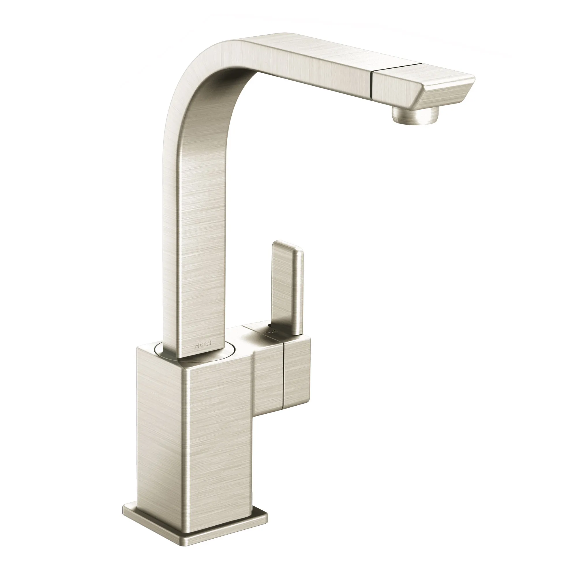 90 Degree Chrome one-handle high arc kitchen faucet - Image 4