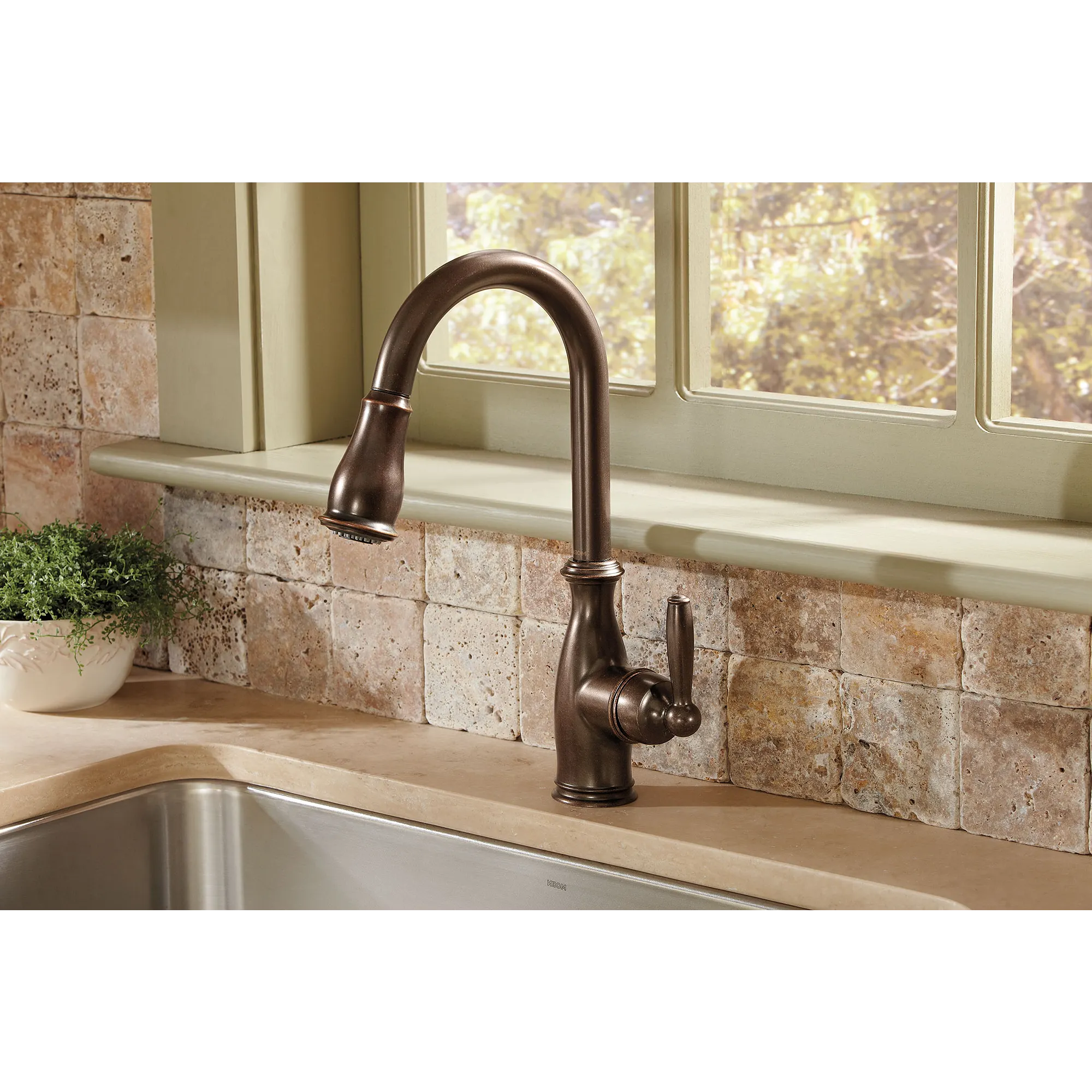 Brantford One-Handle High Arc Pulldown Kitchen Faucet - Image 16