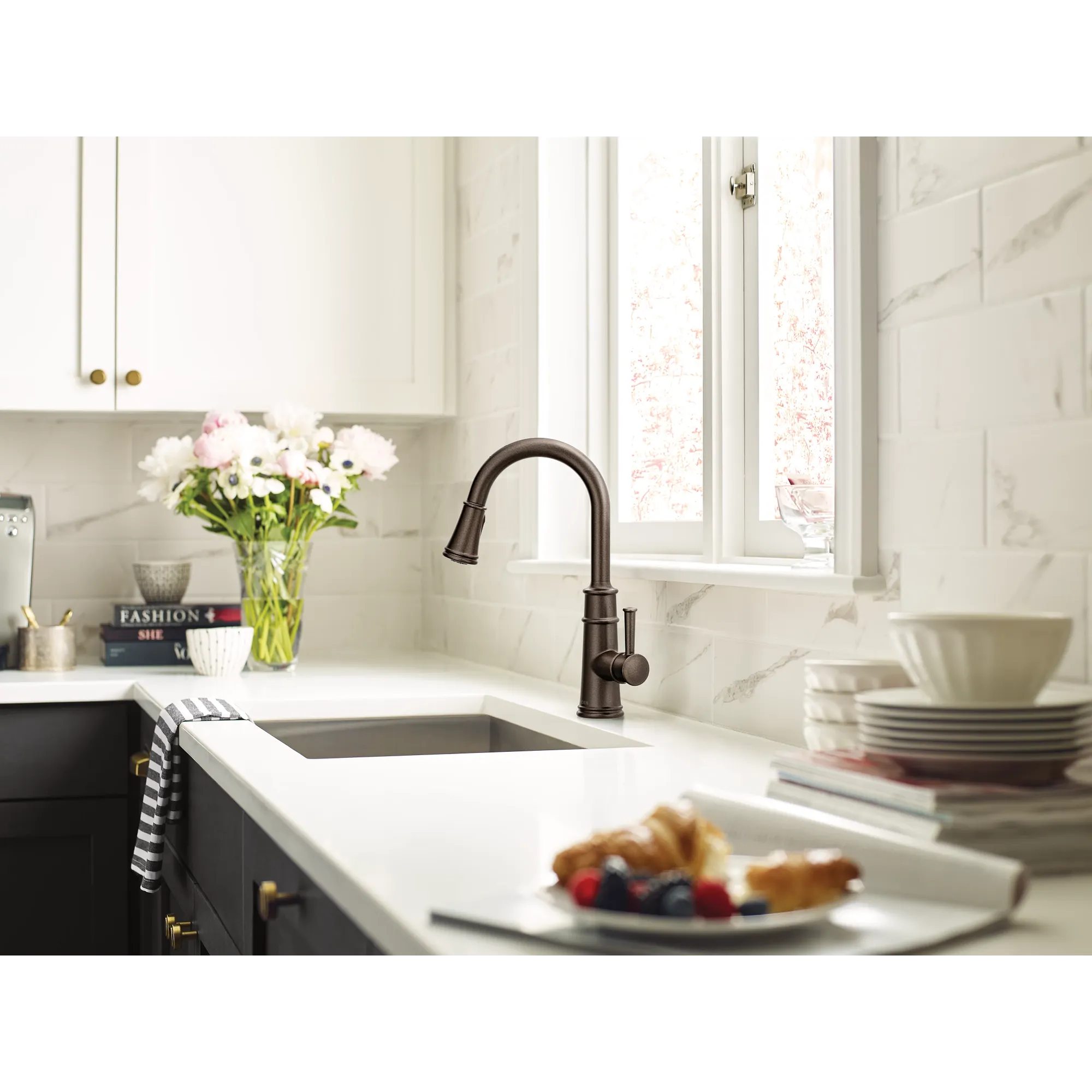 Belfield Smart Kitchen One-Handle High Arc Pulldown Kitchen Faucet - Image 13
