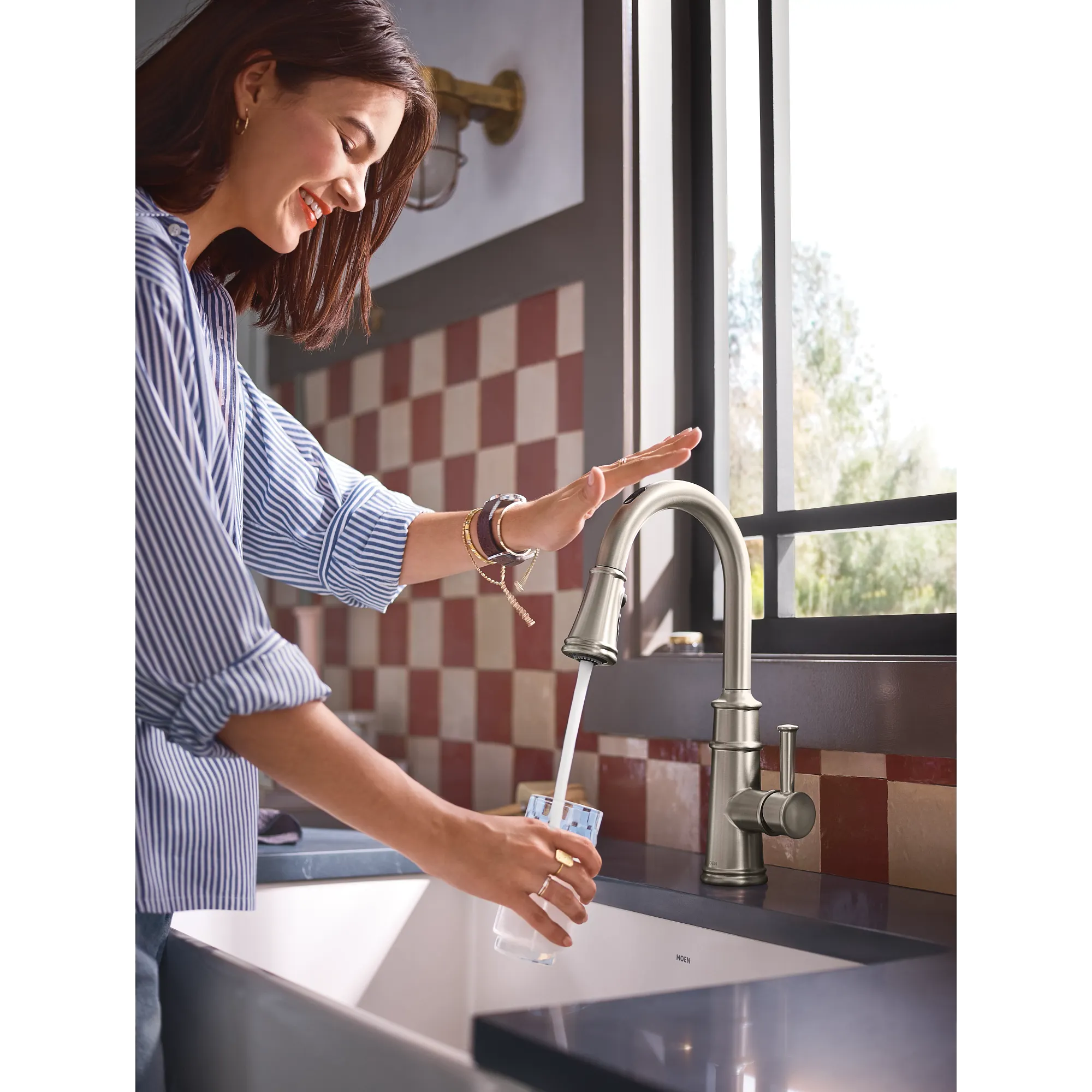 Belfield Smart Kitchen One-Handle High Arc Pulldown Kitchen Faucet - Image 22