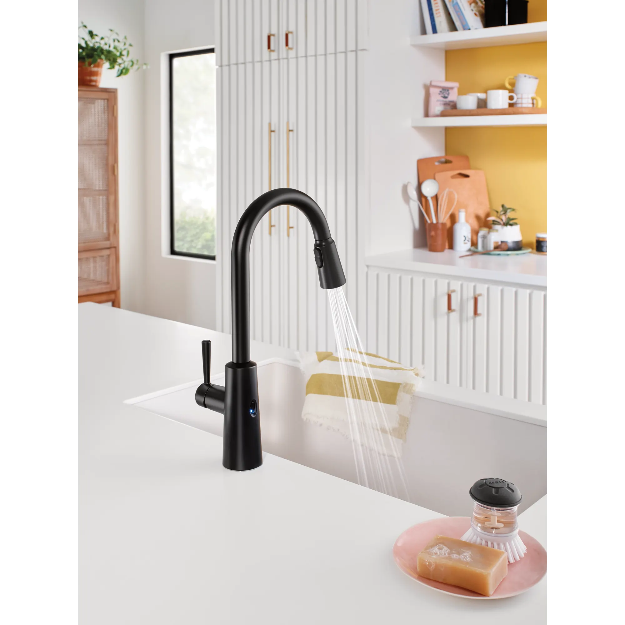 Riley MotionSense Wave One-Handle Pulldown Touchless Kitchen Faucet - Image 22
