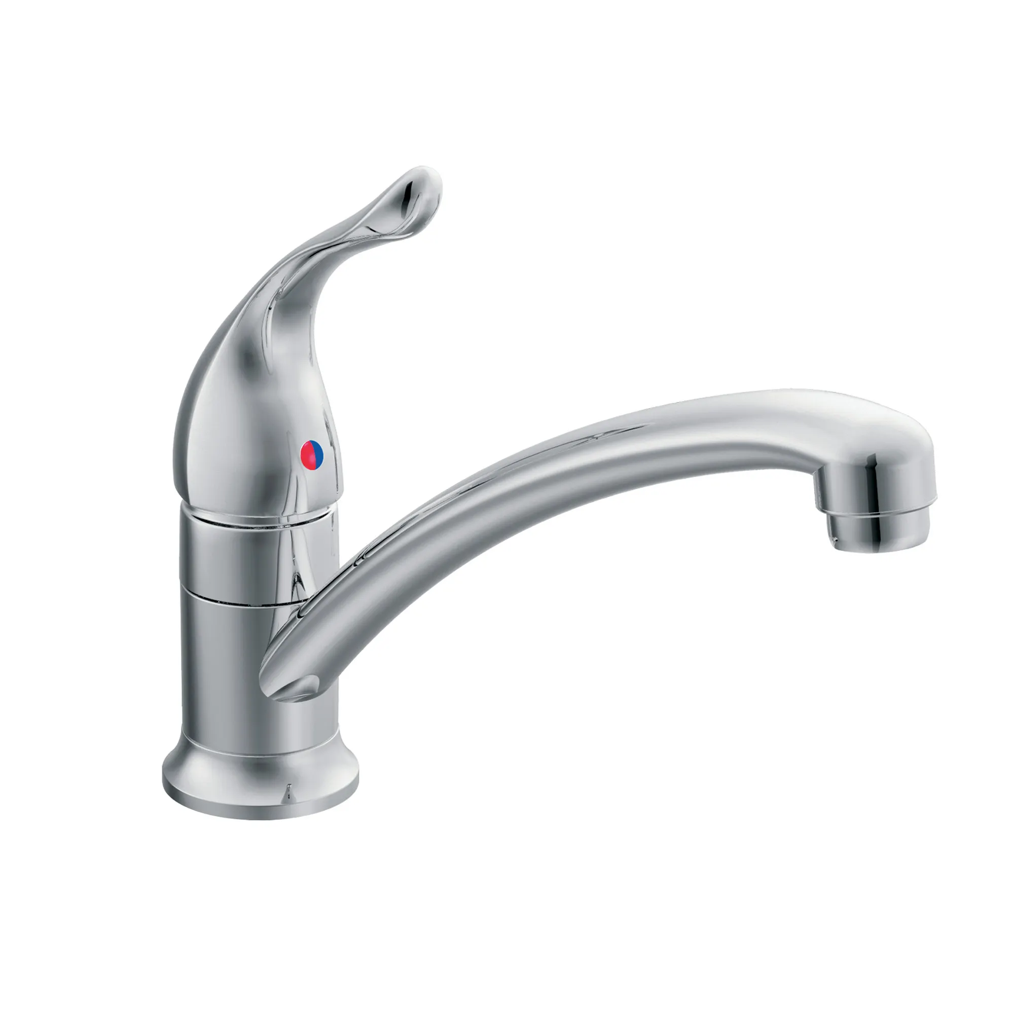 Chateau Chrome One-Handle Low Arc Kitchen Faucet - Image 2