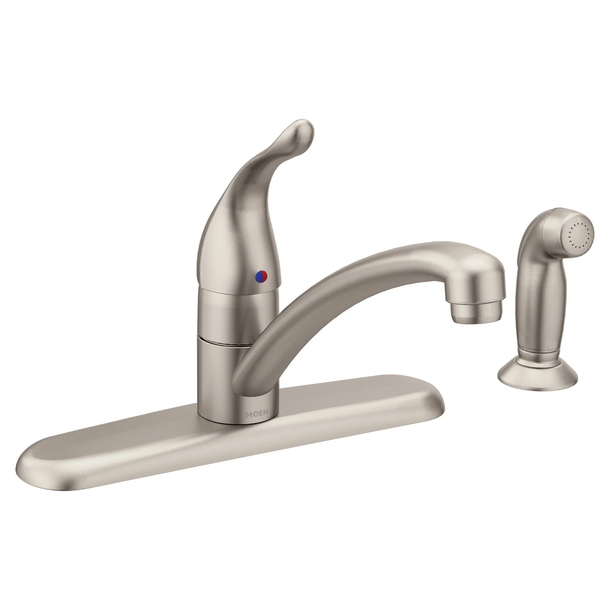 Chateau Chrome One-Handle Low Arc Kitchen Faucet - Image 9