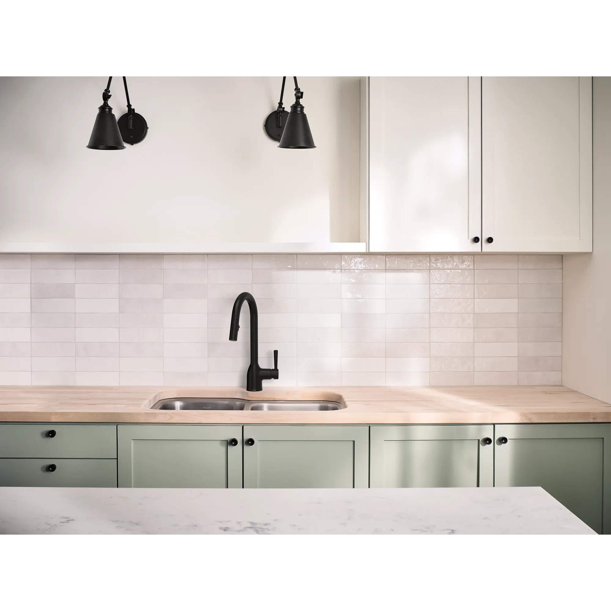 Chateau Matte black one-handle kitchen faucet - Image 6
