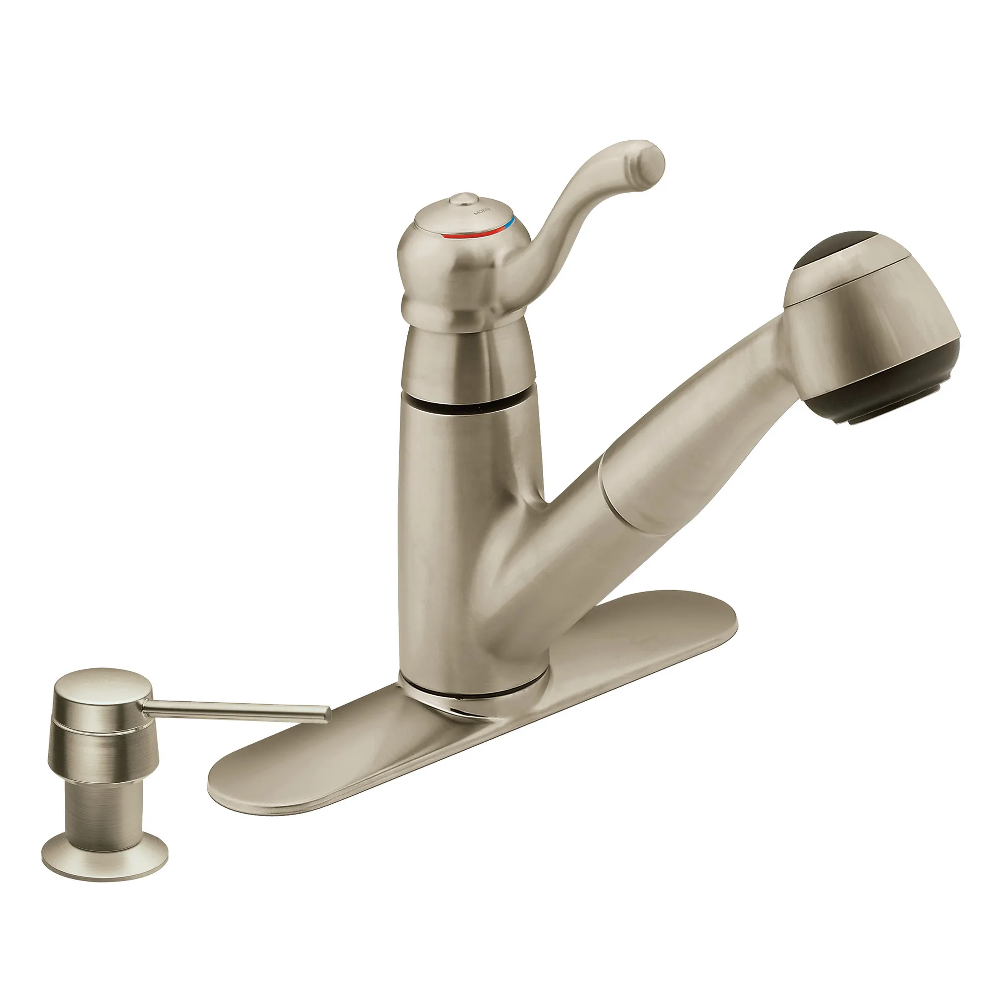Colonnade Chrome one-handle low arc pullout kitchen faucet - Image 2