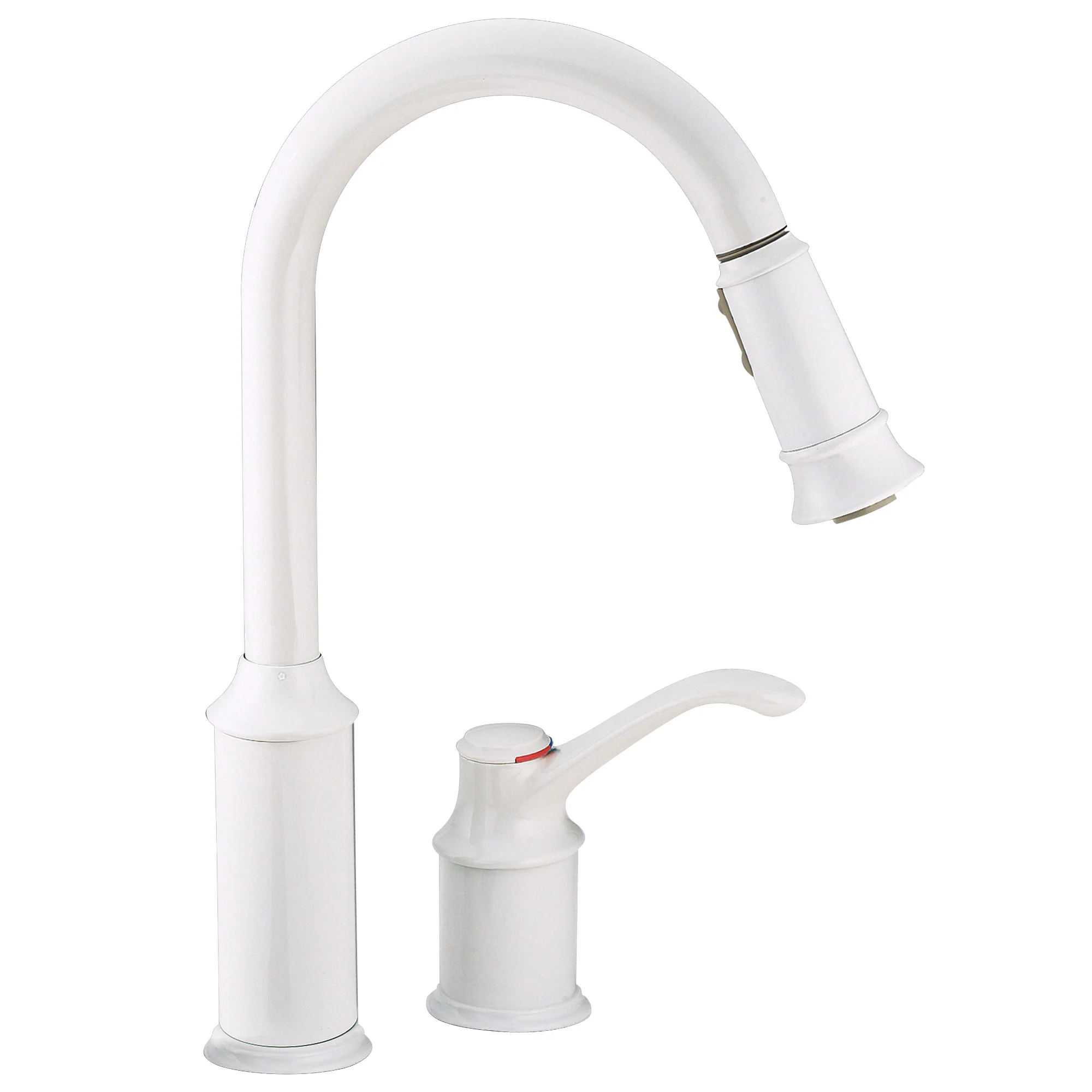 Aberdeen Chrome One-Handle High Arc Pulldown Kitchen Faucet - Image 12