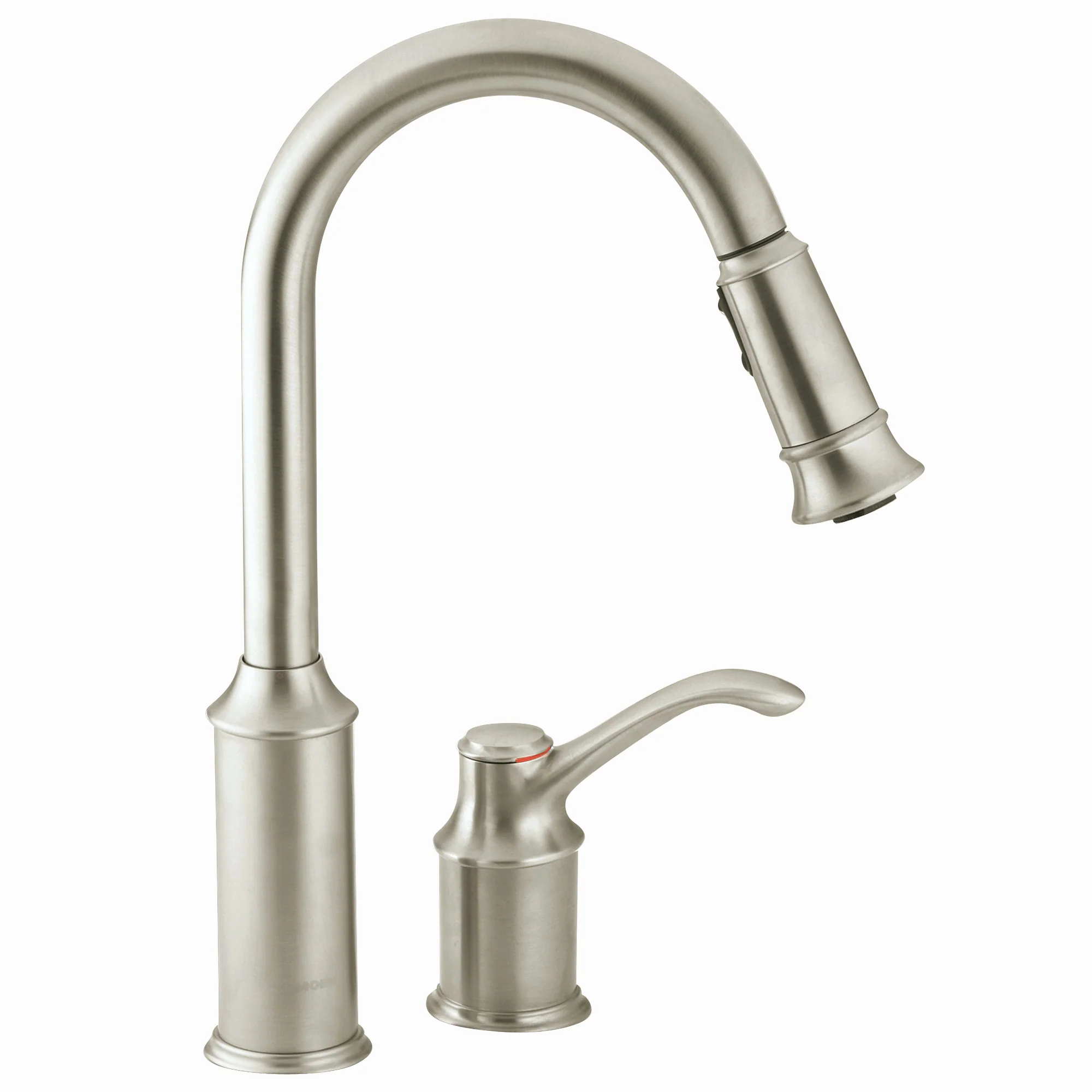 Aberdeen Chrome One-Handle High Arc Pulldown Kitchen Faucet - Image 19