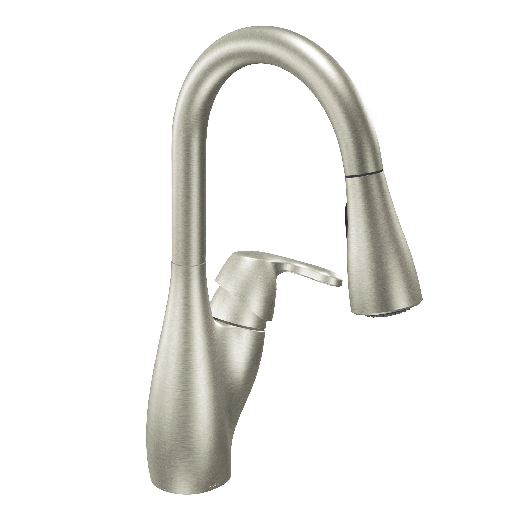 Medora Chrome one-handle high arc pulldown kitchen faucet - Image 3
