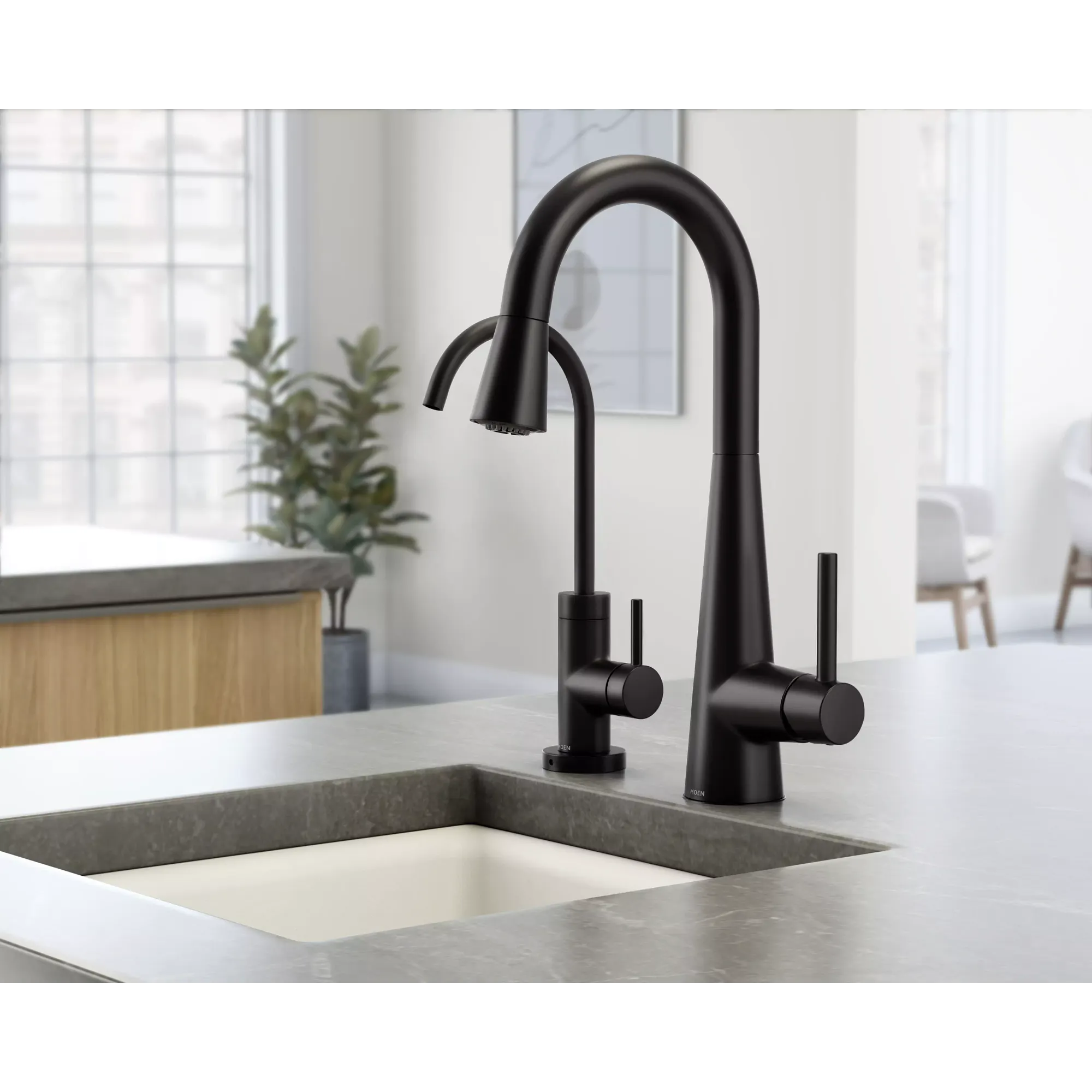 Sleek One-Handle Pulldown Bar Faucet - Image 10