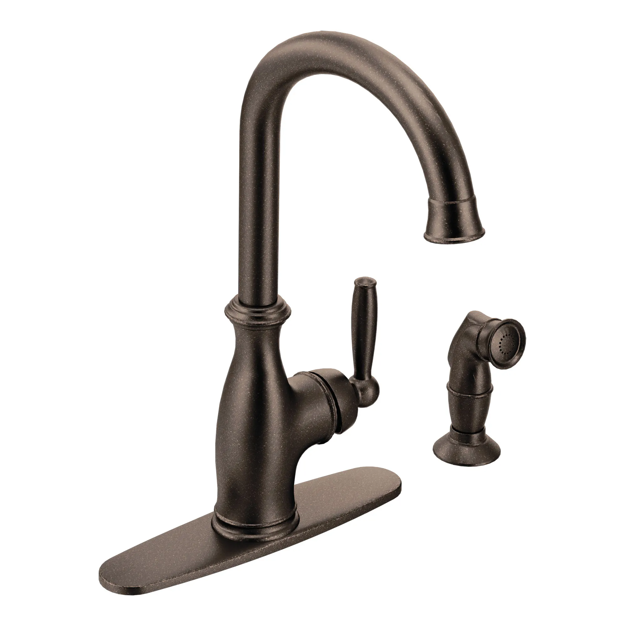 Brantford Chrome one-handle high arc kitchen faucet - Image 3