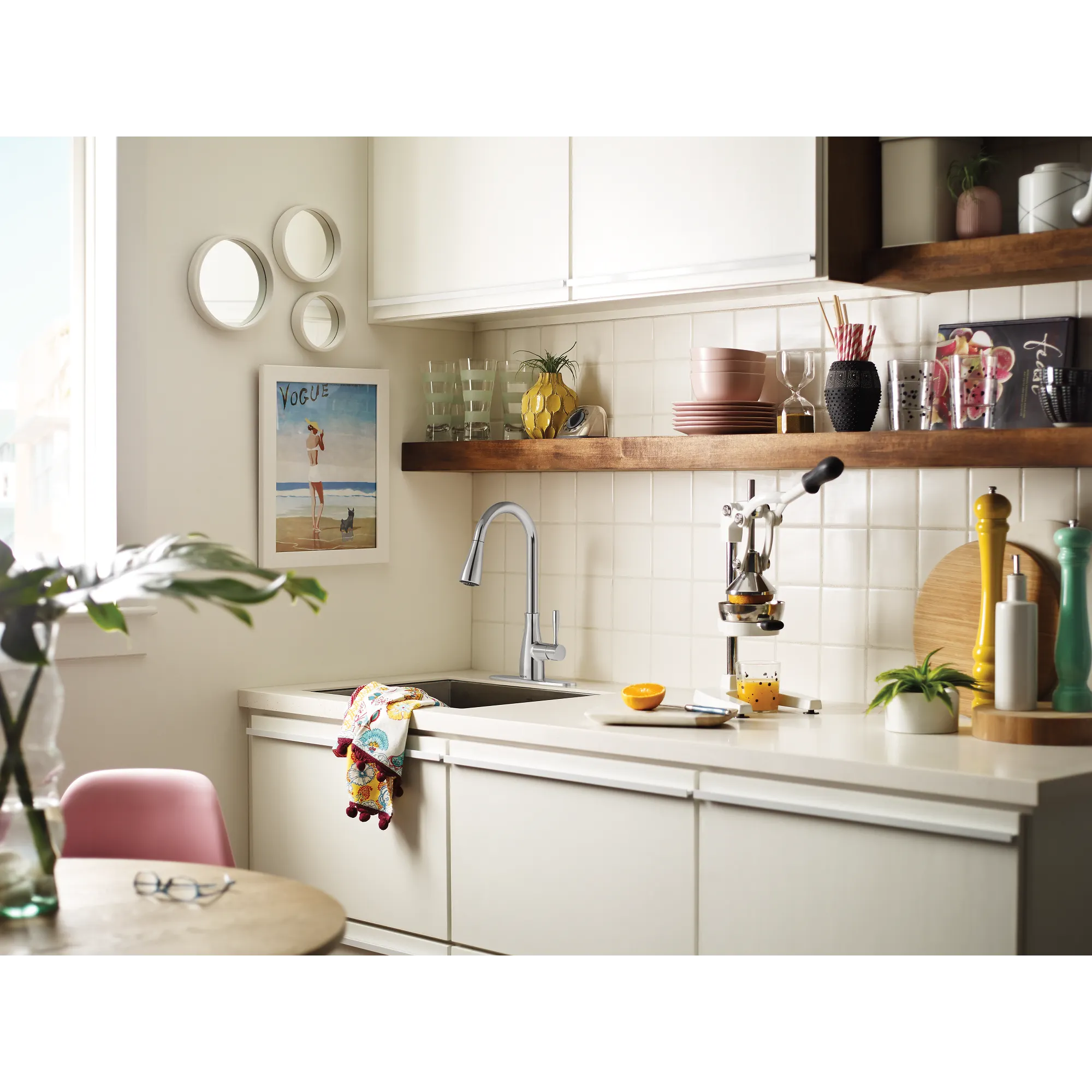 Elbur Chrome one-handle kitchen faucet - Image 3