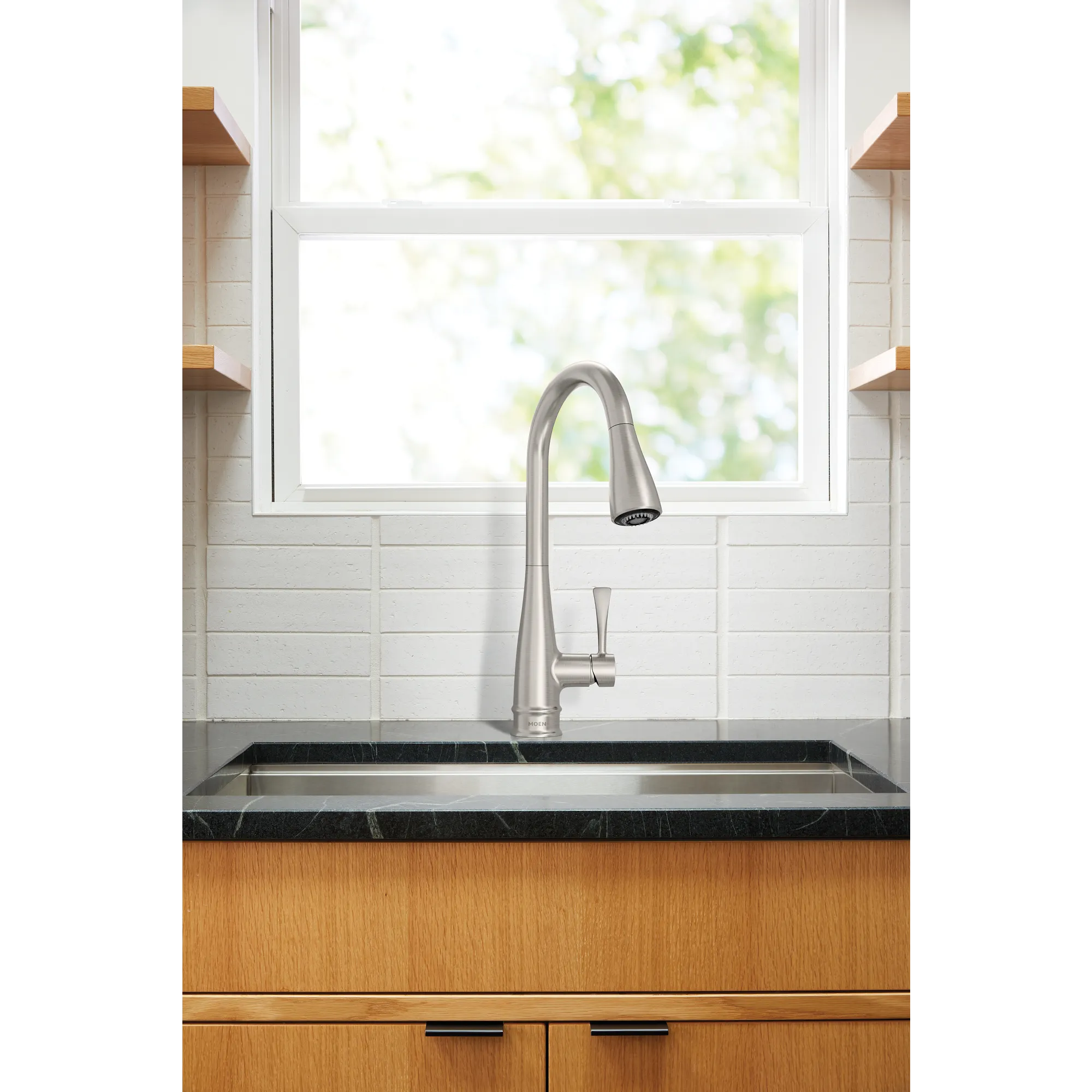 Riverwood Chrome one-handle kitchen faucet - Image 13