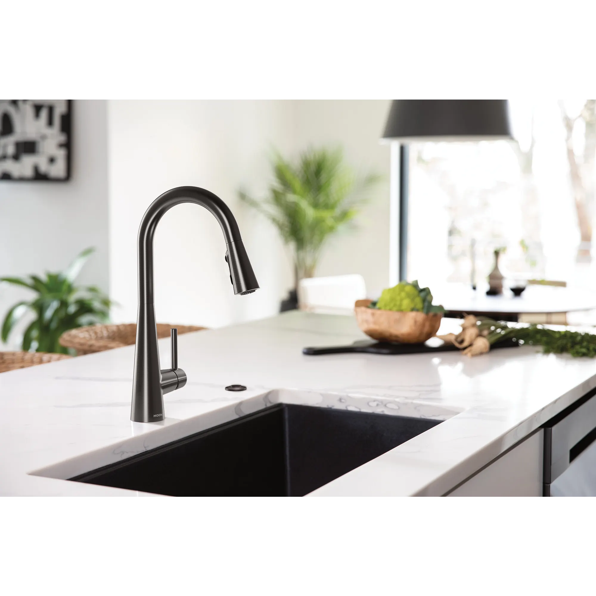 Sleek One-Handle High Arc Pulldown Kitchen Faucet - Image 20