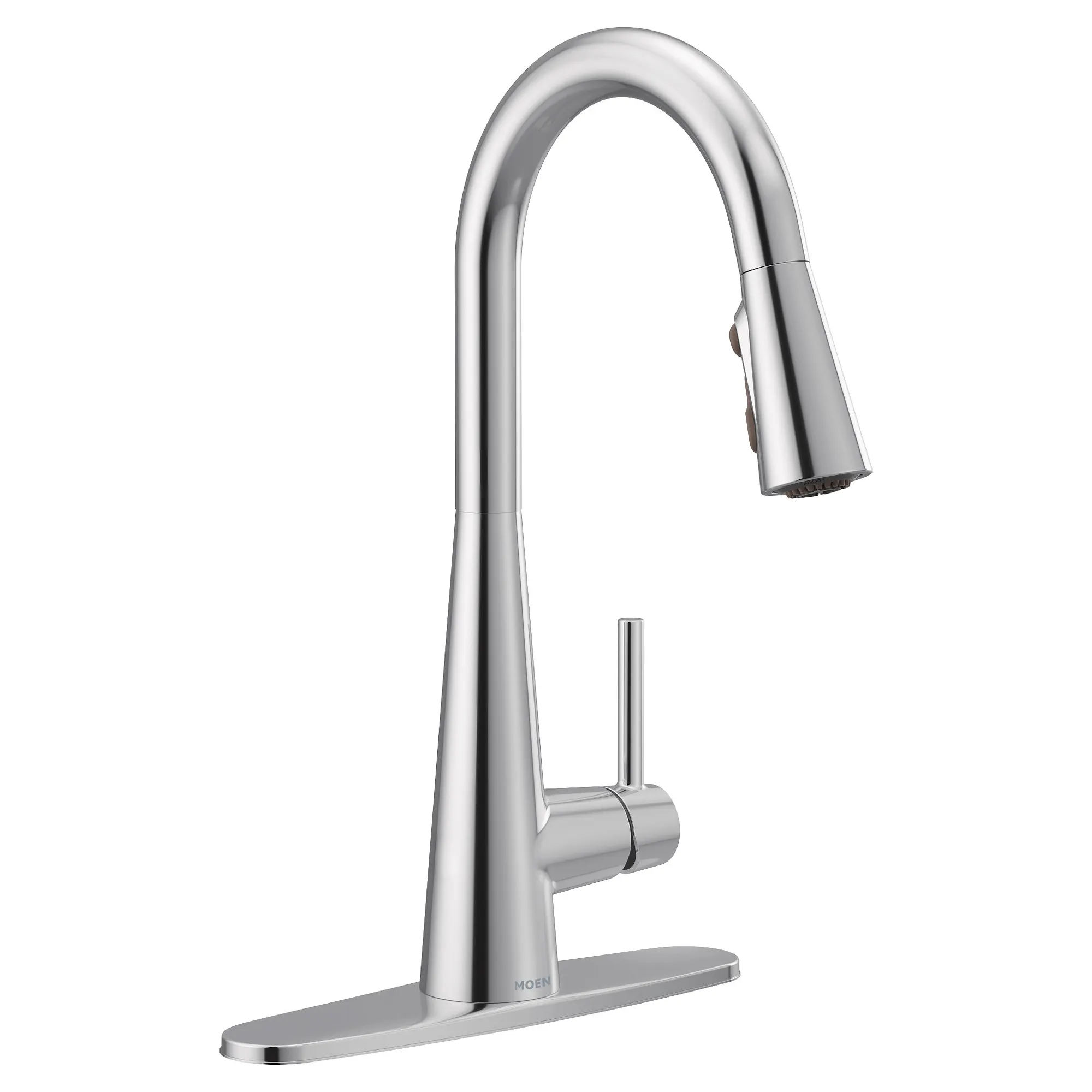 Sleek One-Handle High Arc Pulldown Kitchen Faucet - Image 3