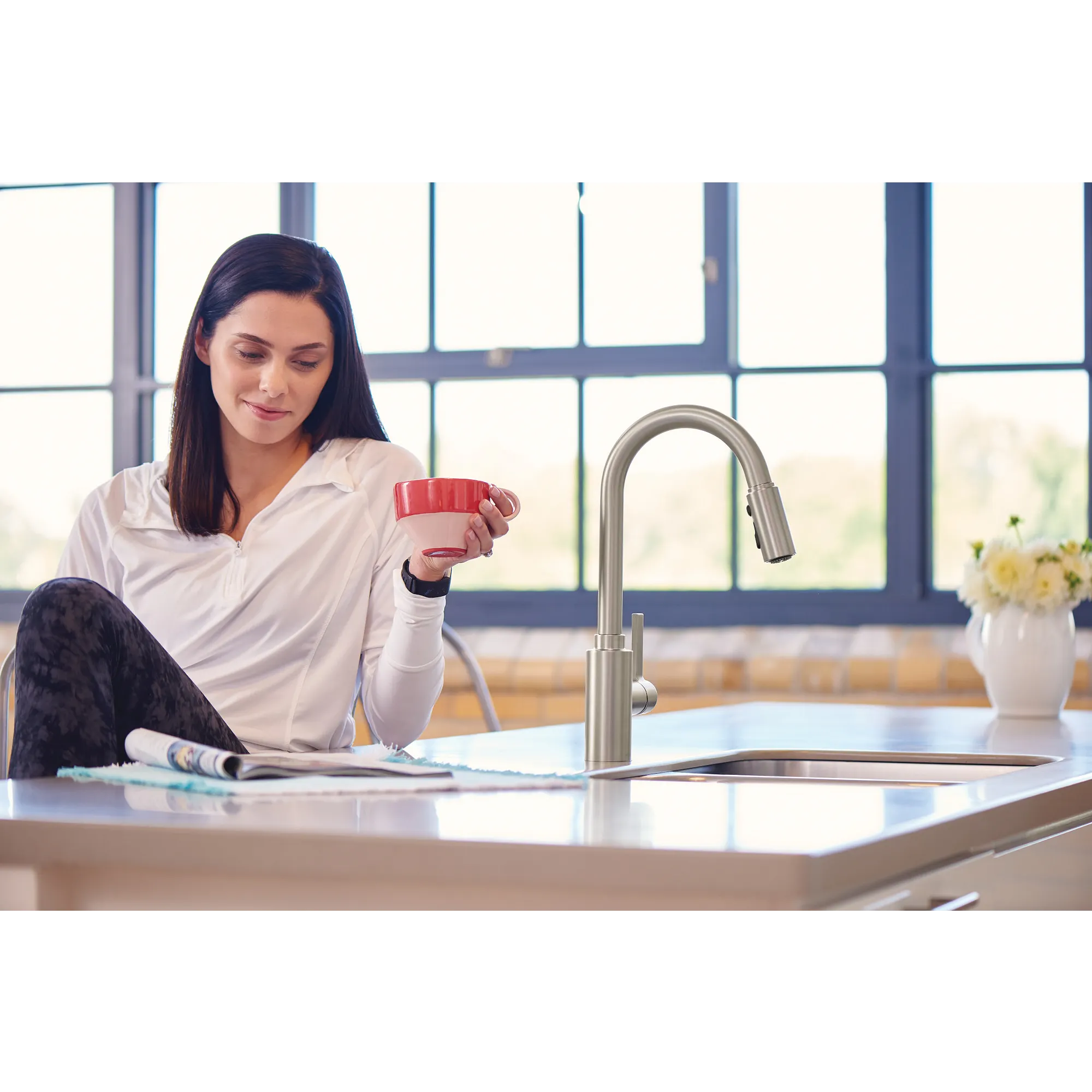 Genta LX One-Handle High Arc Pulldown Kitchen Faucet - Image 17